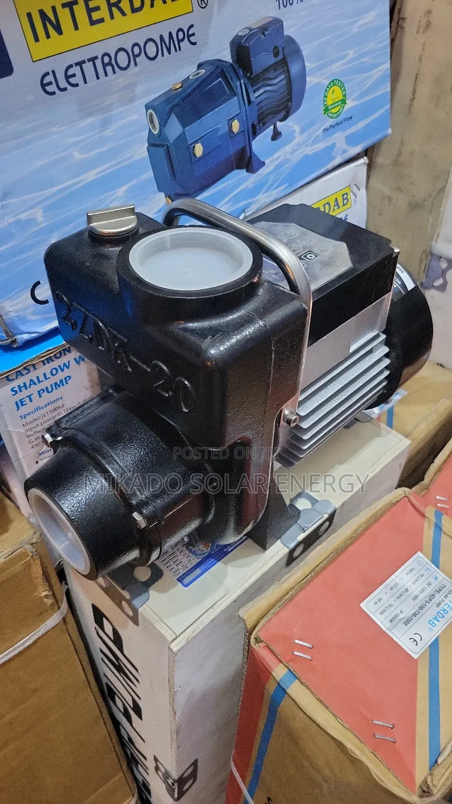 Myhome 2hp Dc/Solar Surface High-Pressure Pump