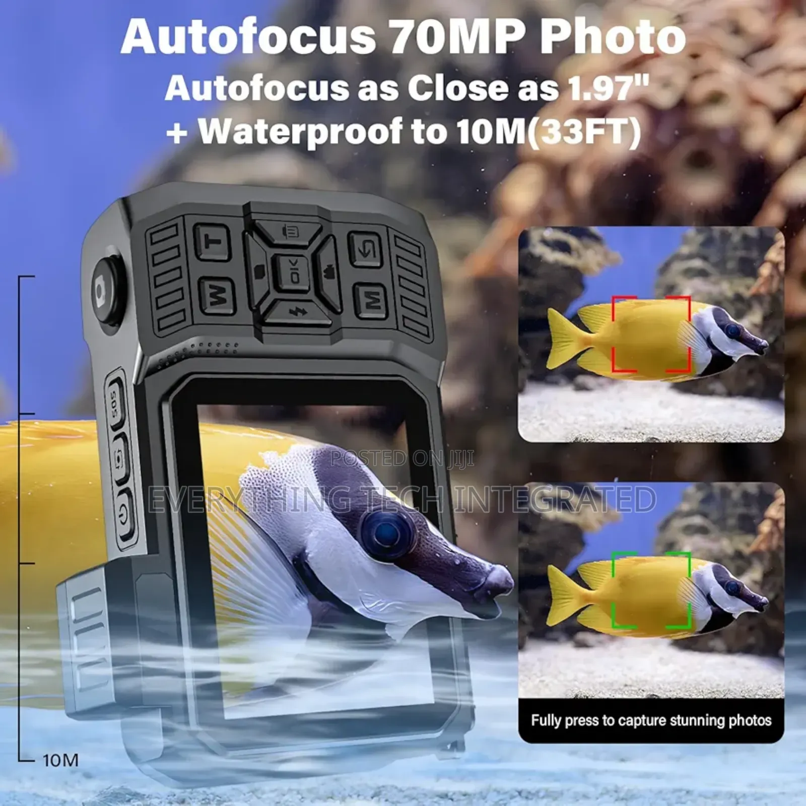 Uhd Rugged Waterproof Dustproof Shockproof Digital Camera