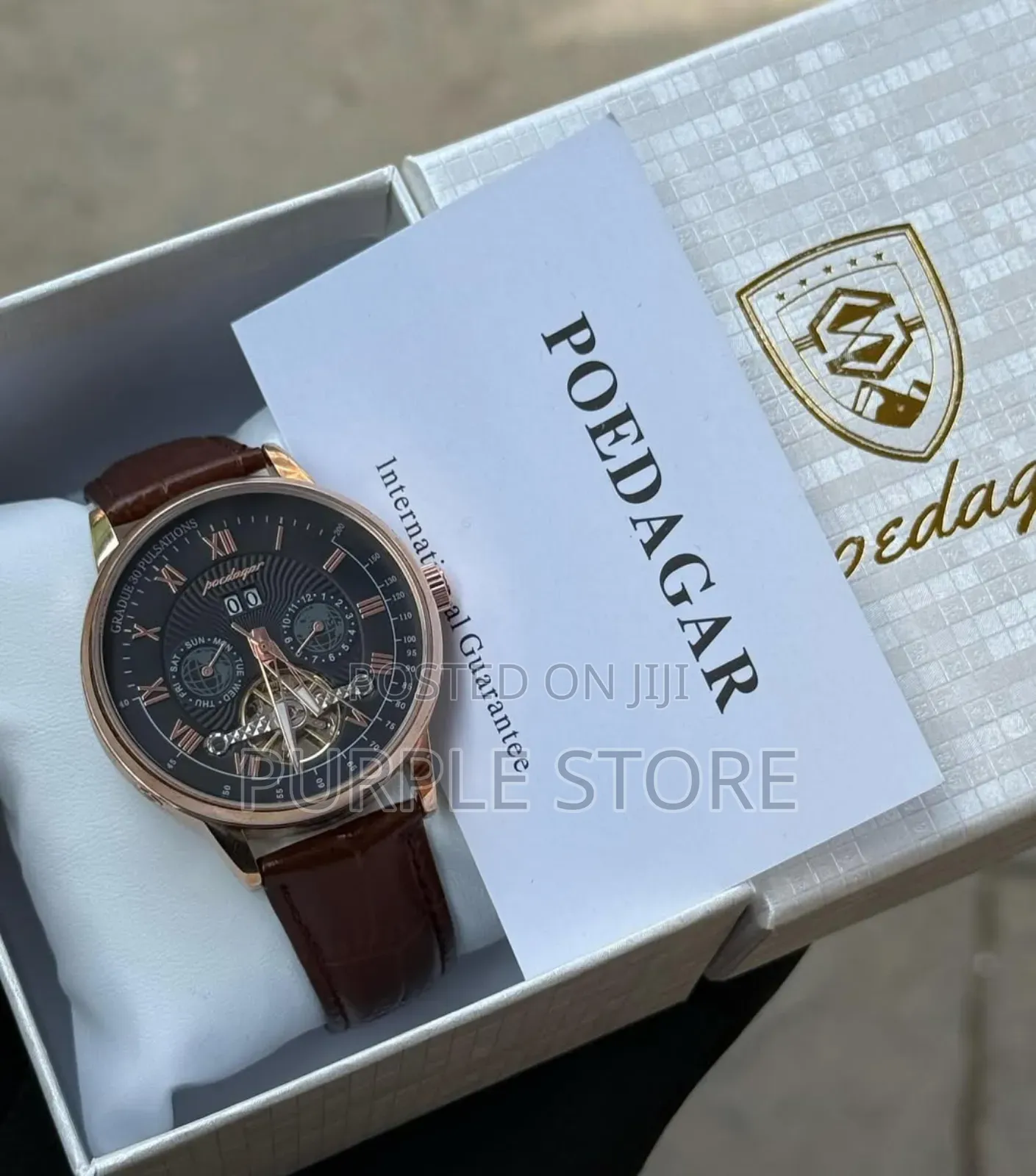 Poedagar Quality  Automatic  Engine Chronograph  Watch
