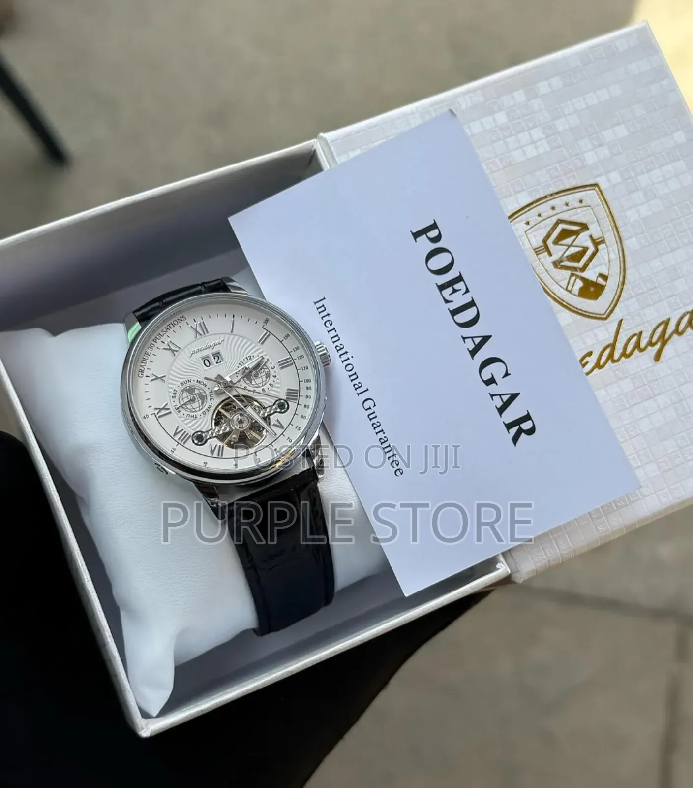 Poedagar Quality  Automatic  Engine Chronograph  Watch