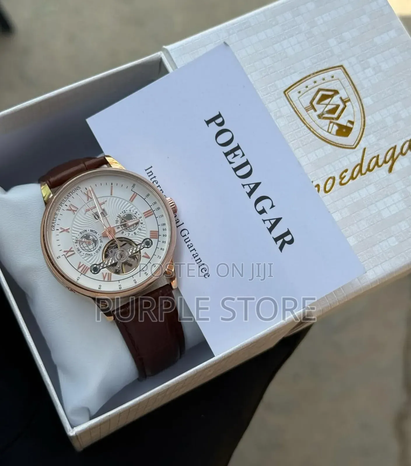 Poedagar Quality  Automatic  Engine Chronograph  Watch