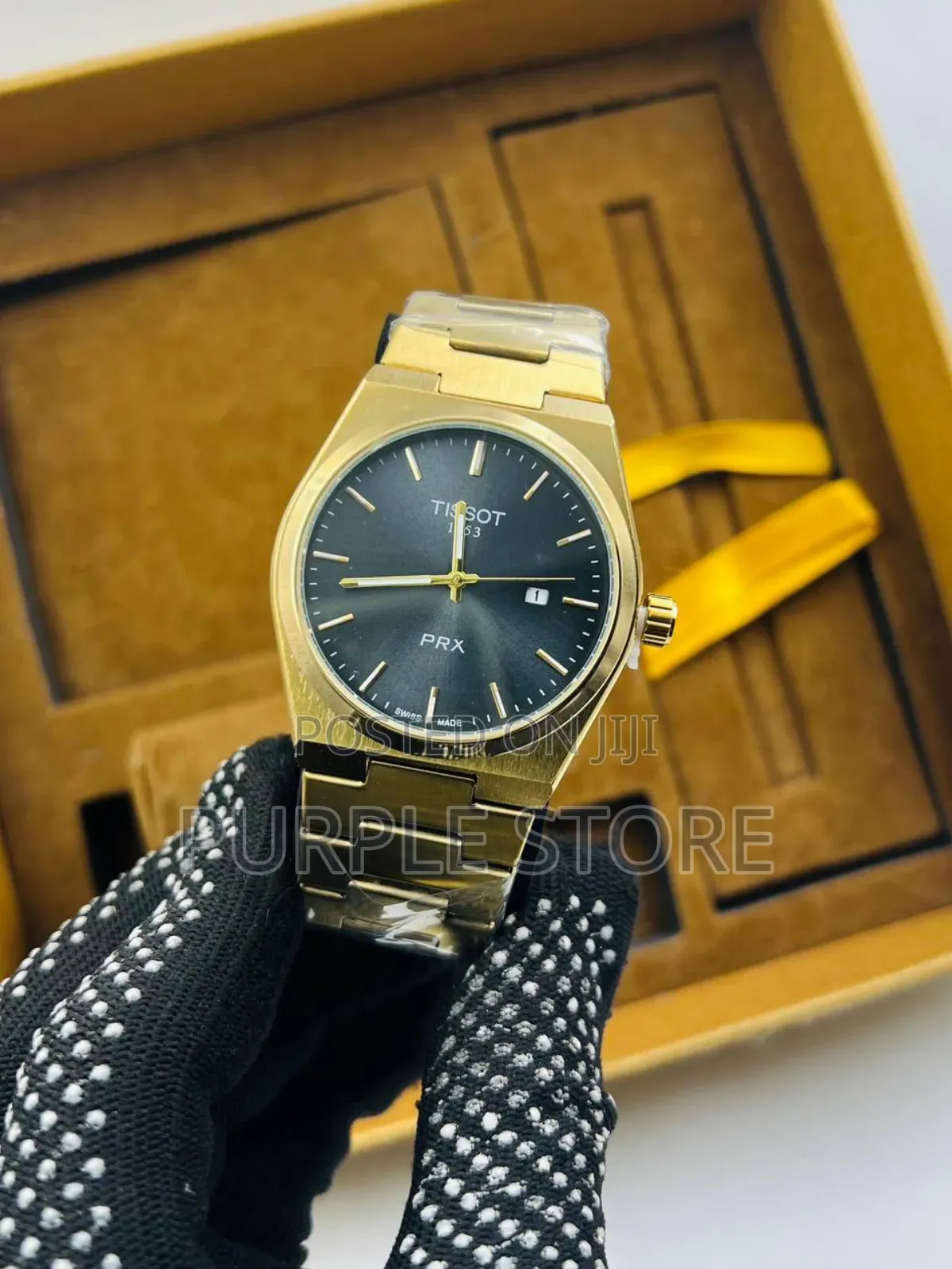 Tissot PRX Steel Watch for Men Gold and Rosegold