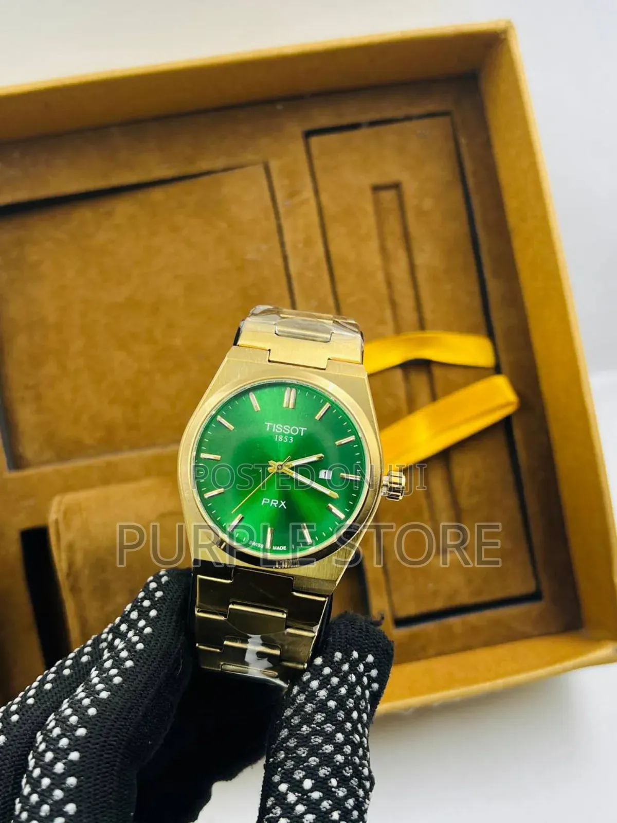 Tissot PRX Steel Watch for Men Gold and Rosegold
