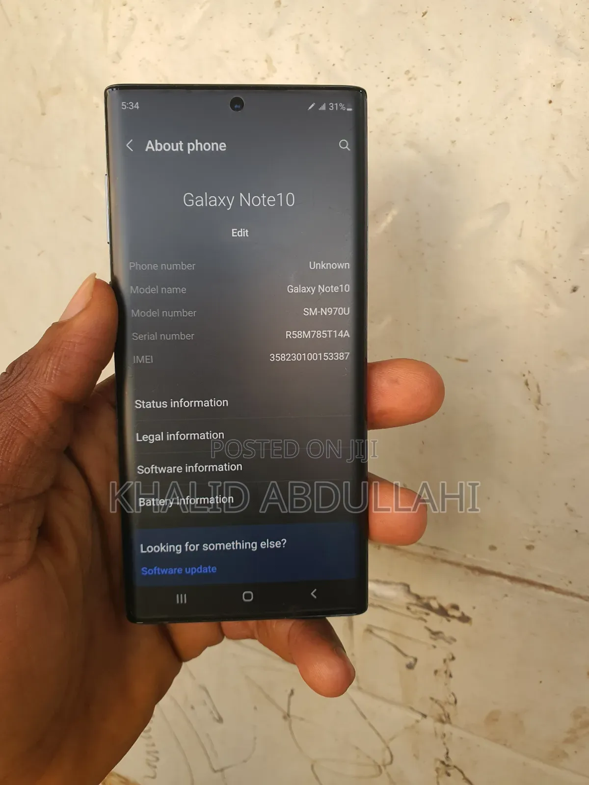 Samsung Galaxy Note 10 5G 256 GB Black