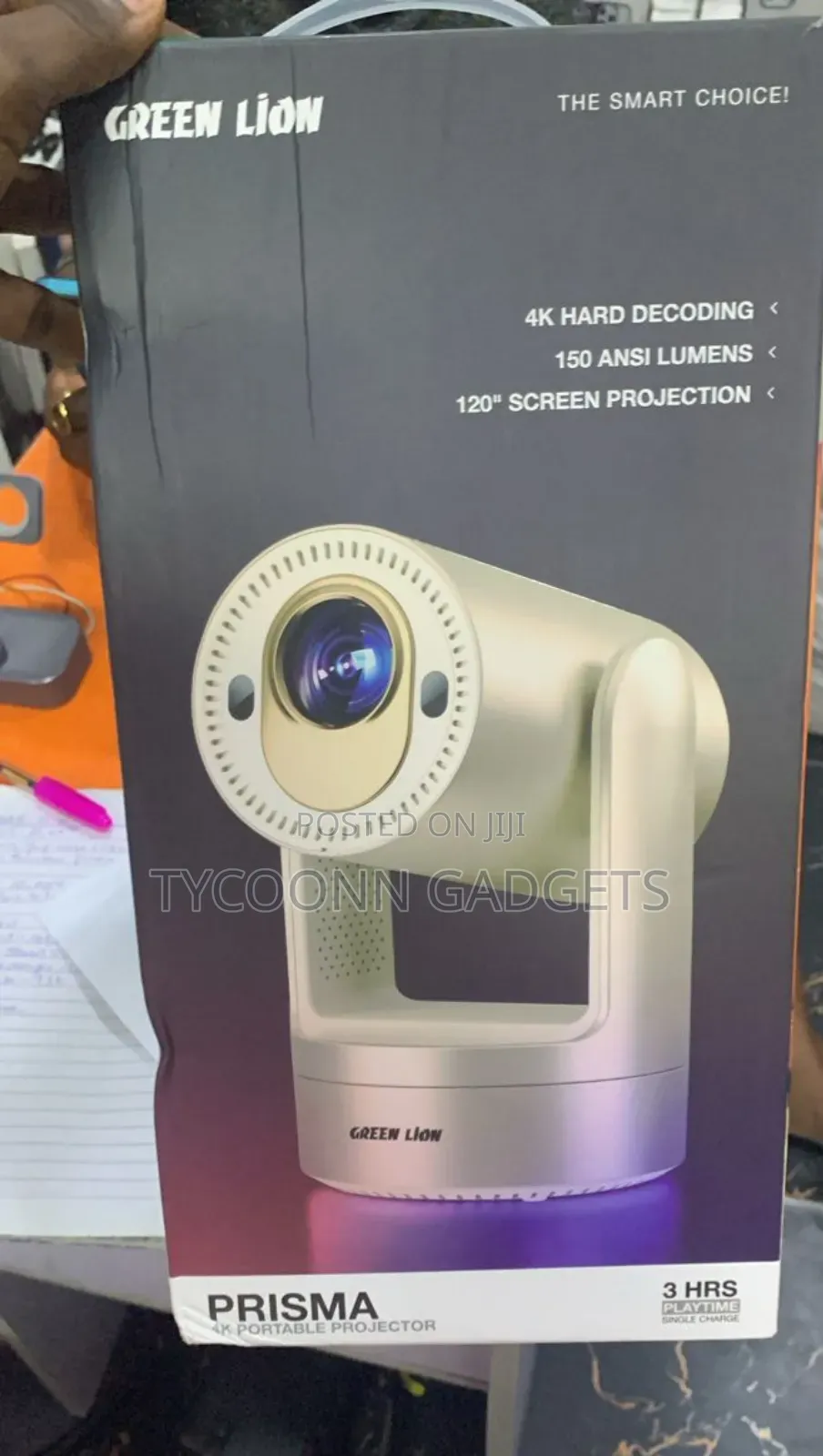 Greenlion Rechargeable Android Projector,Auto Resolution