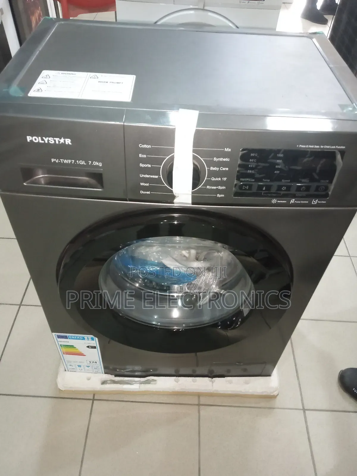 Polystar Washing Machine 7k Wash And Spin
