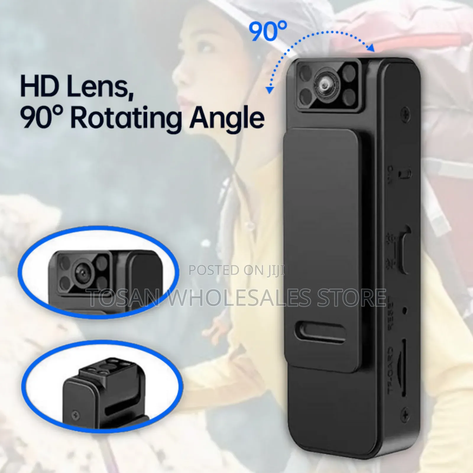 New Hd 1080p Noise Reduction Video Recorder Body Camera