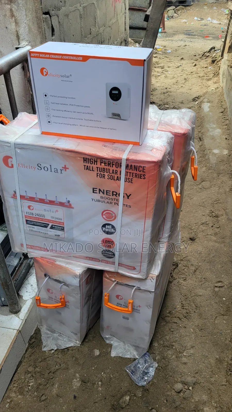 240ah 12v Pelicity Solar+ Tall Tubular Battery