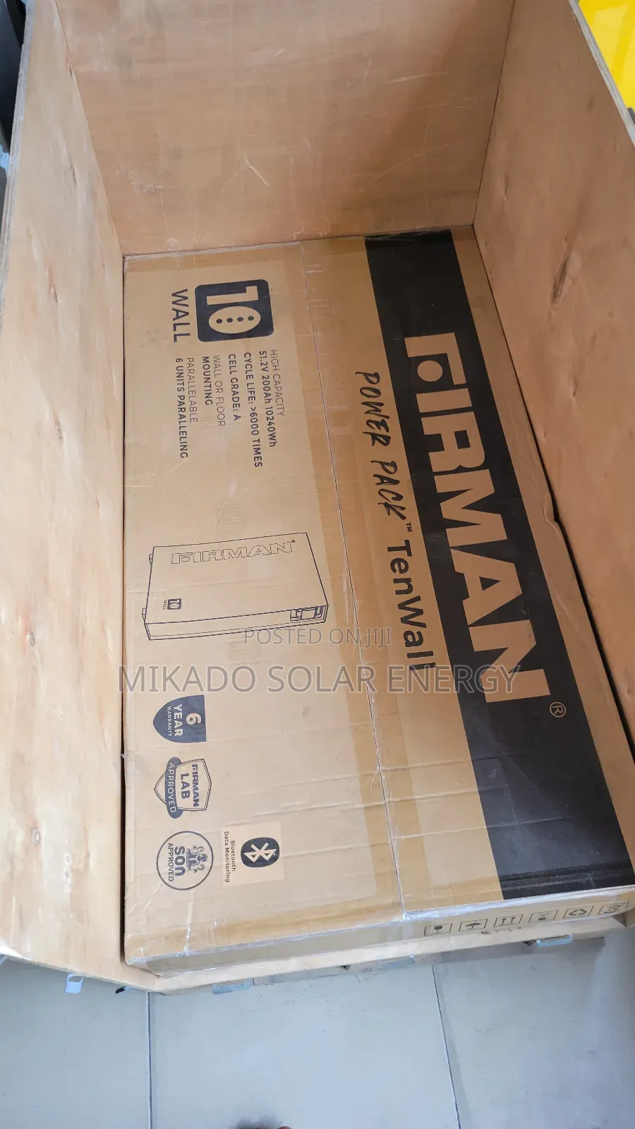 10kwh 51.2v 200ah Firman Lithium Iron Battery