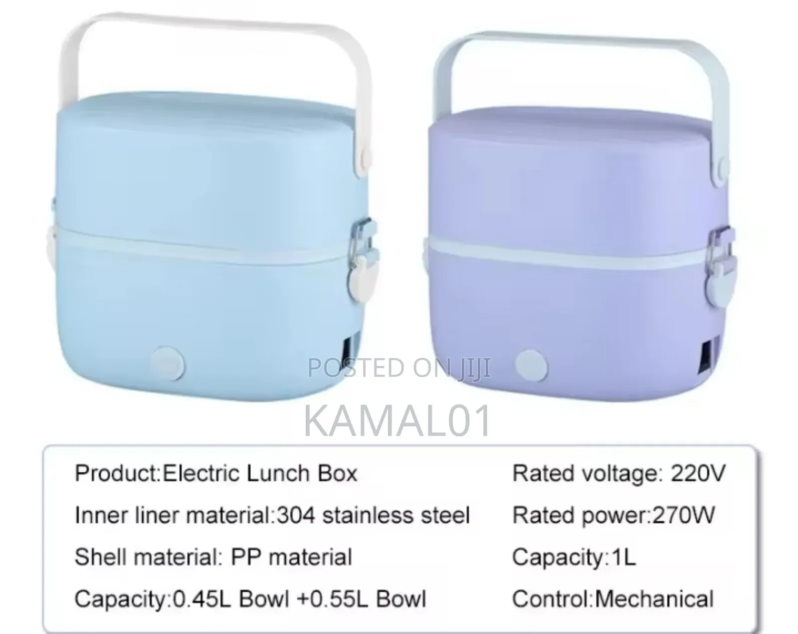 Portable Lunch Box Automatic Power Off 1l
