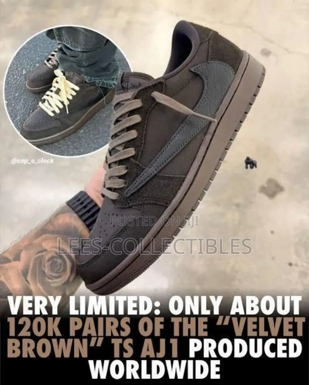 Travis Scott’S X Air Jordan 1 Low Velvet Brown