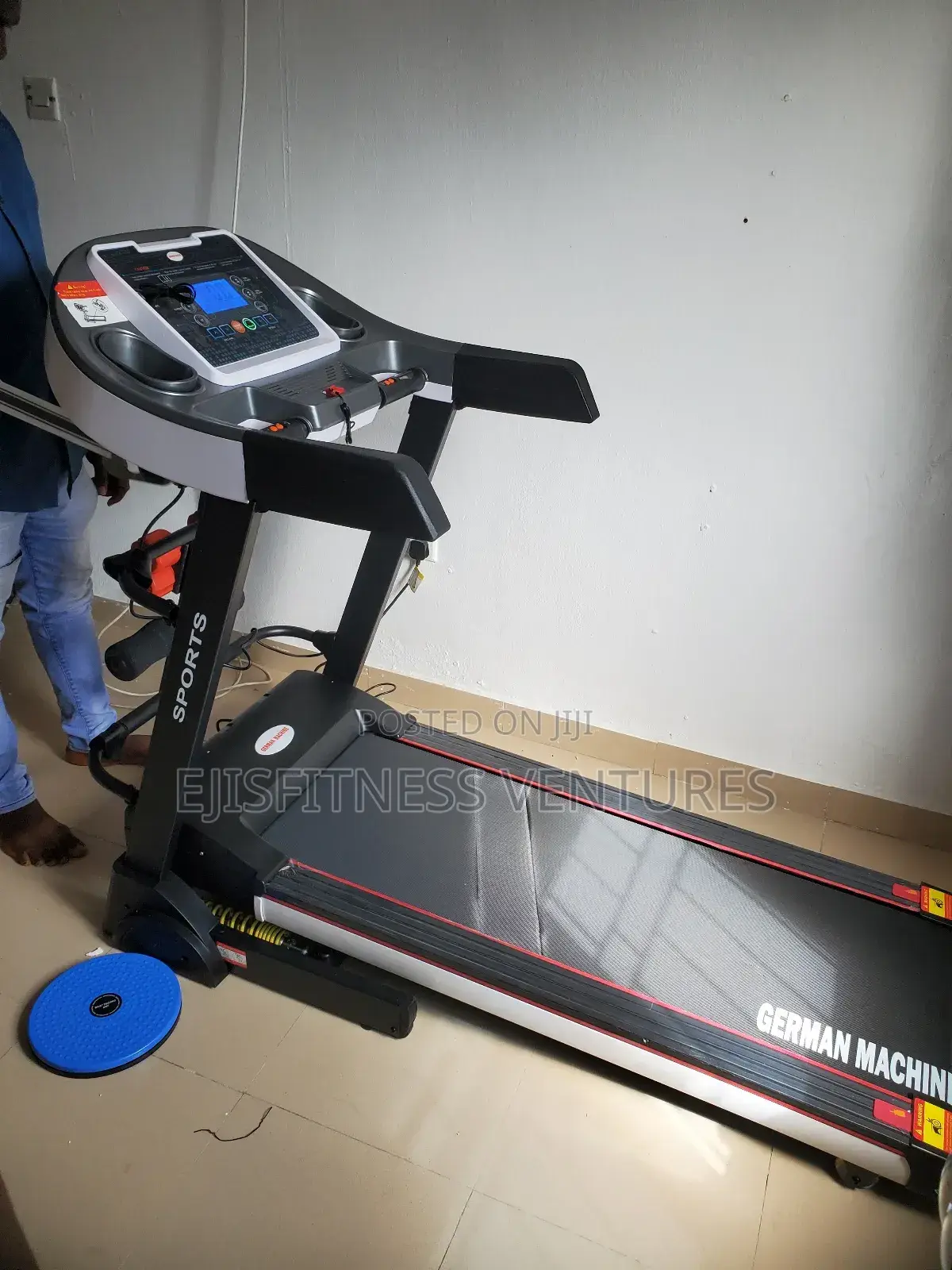 2.5hp Electric Treadmill With Massager, Dumbell and Twister