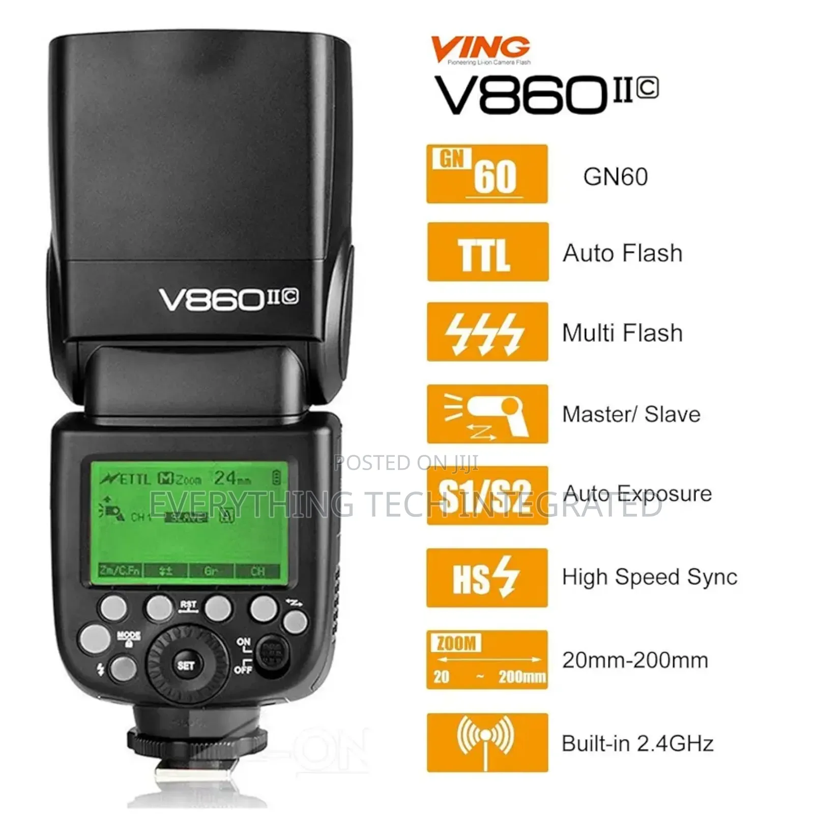 Godox Ving V860ii-C E-TTL Li-Ion Flash Speedlite for Canon