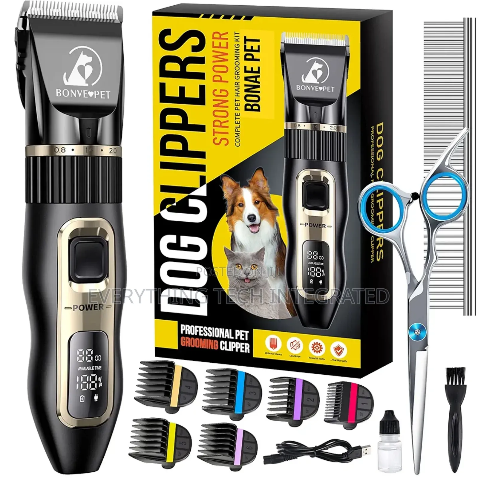 Dog Grooming Kit 2-Speed Low Noise Dog Clippers for Grooming