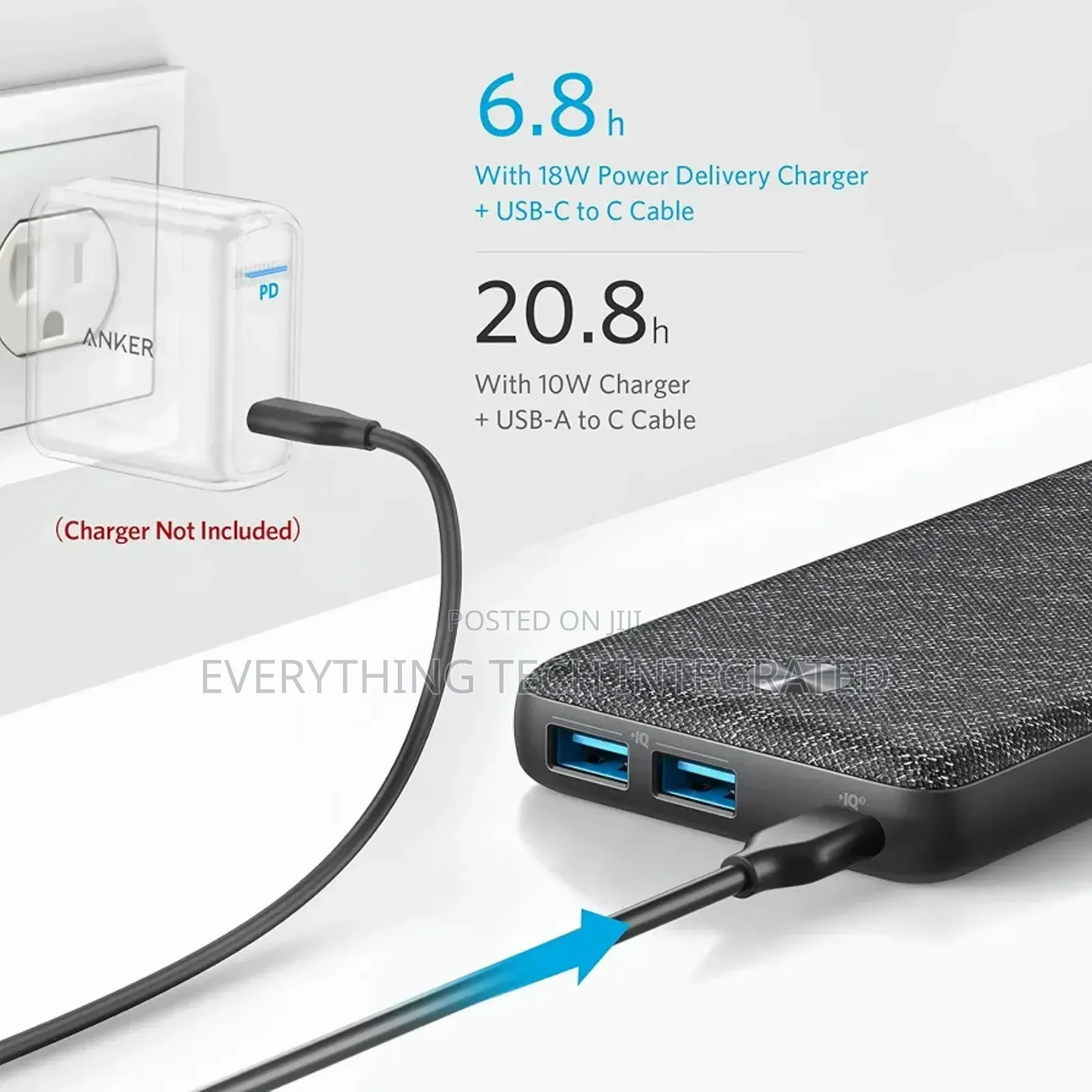 Anker Powercore Iii Sense 20000 Mah Black