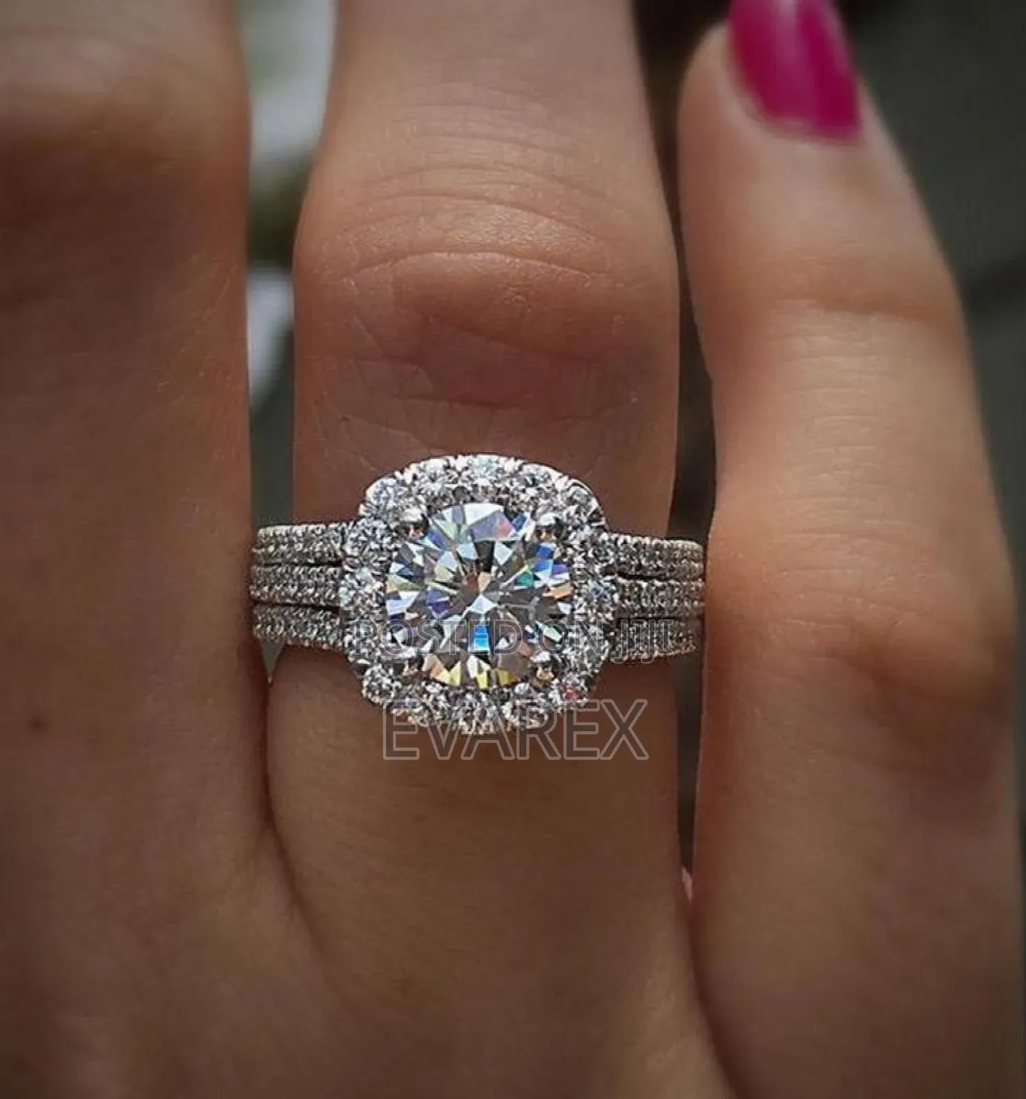 High Class Engagement Ring Non Tarnish