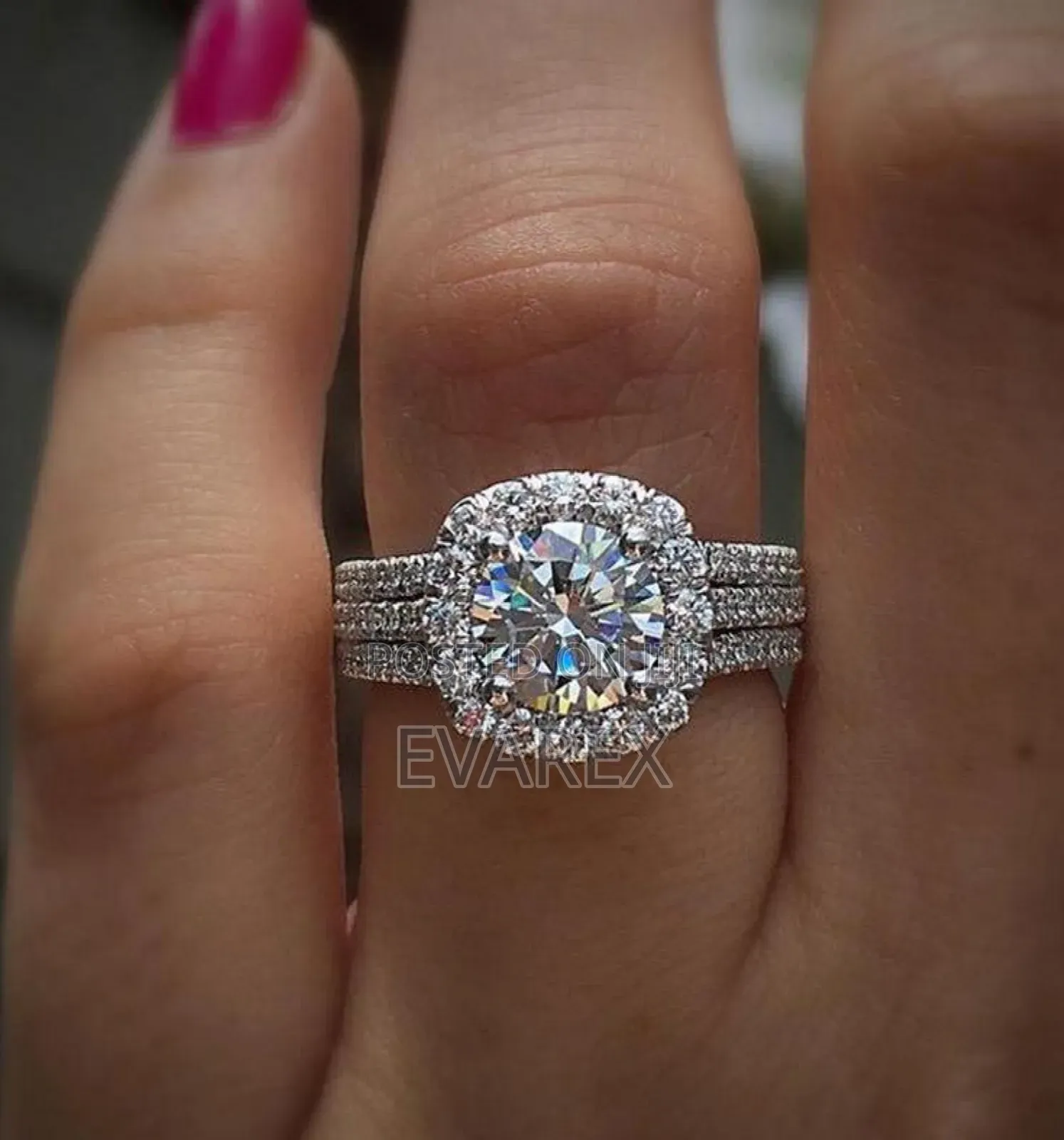 High Class Engagement Ring Non Tarnish