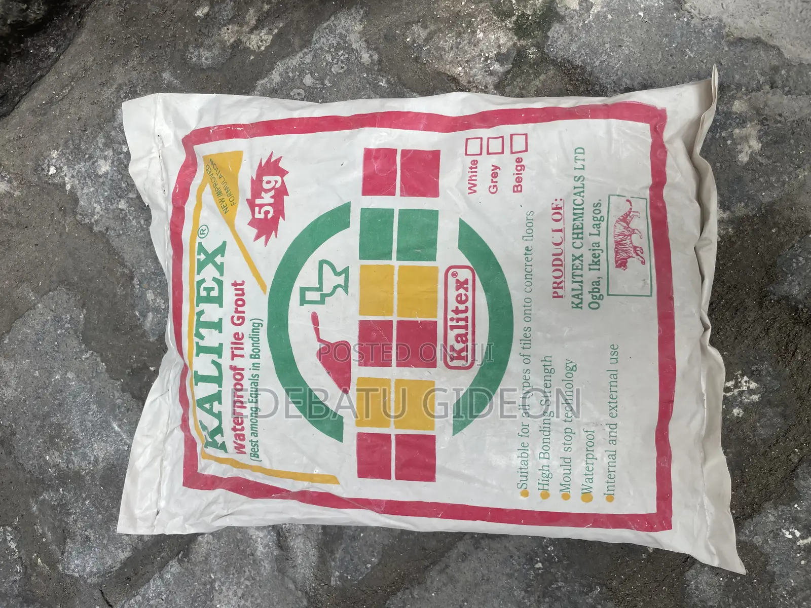 Kalitex Waterproof Tiles Grout (Brown)