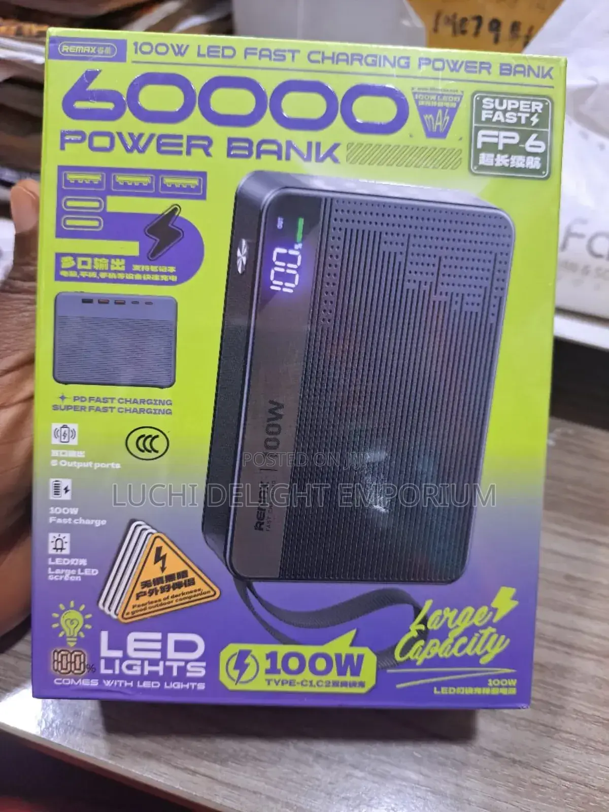 Remax Super Fast Charging Powerbank - 60000mah