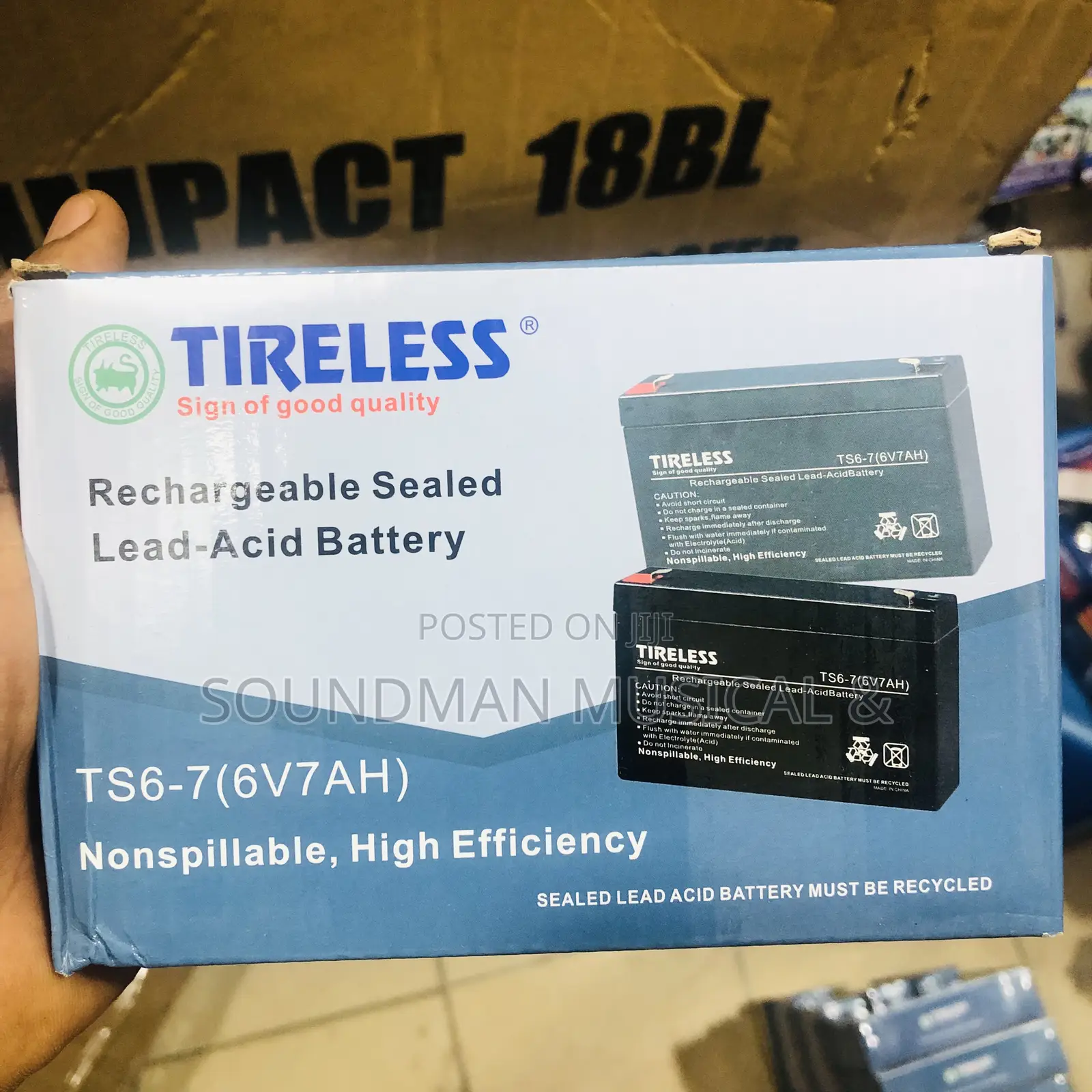 Tireless Rechargeable Lead-Acid Battery (For Fans, Solar, Ups)