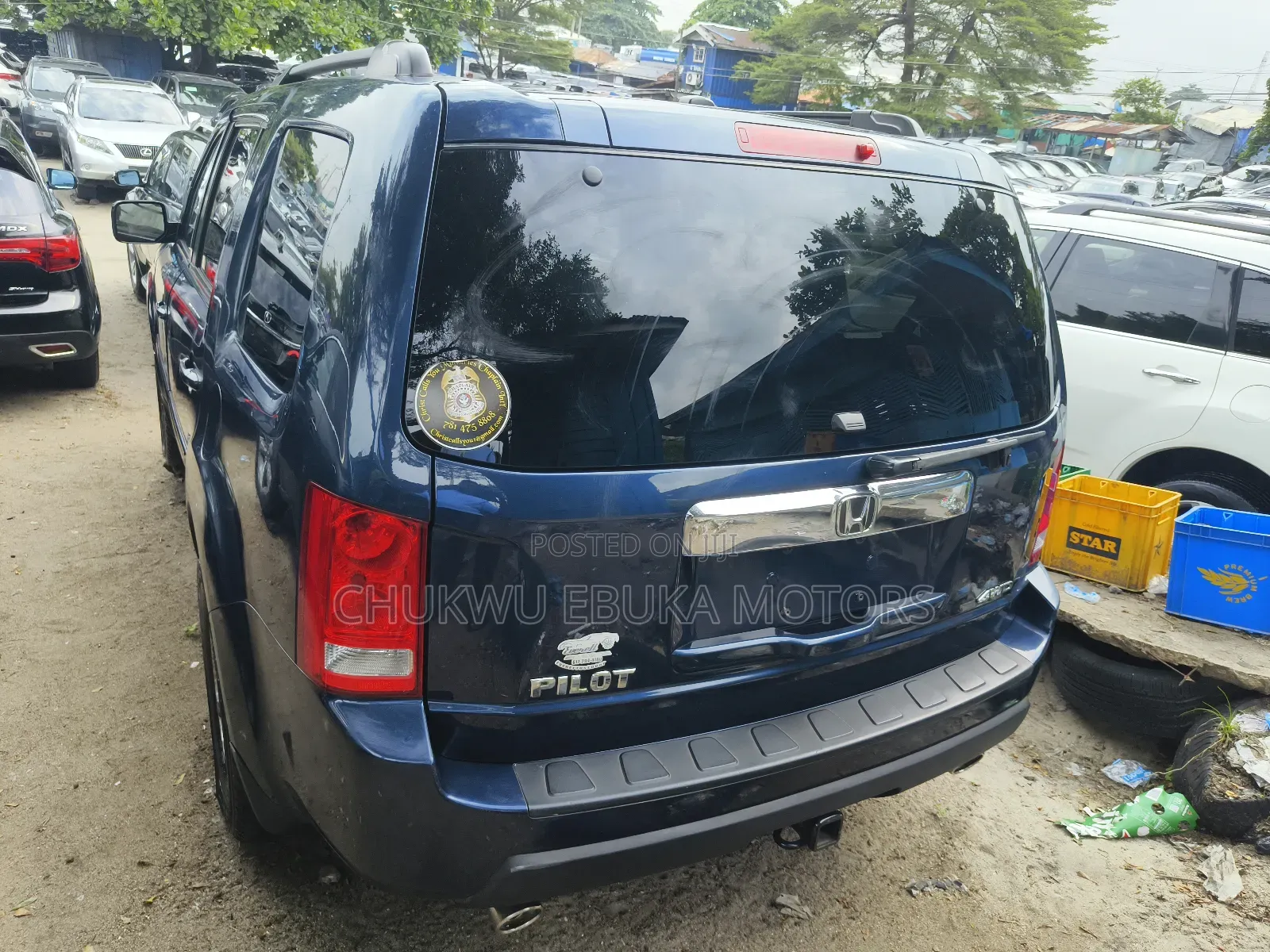 Honda Pilot Touring w/RES/Navi 4WD (3.5L 6cyl 5A) 2011 Blue