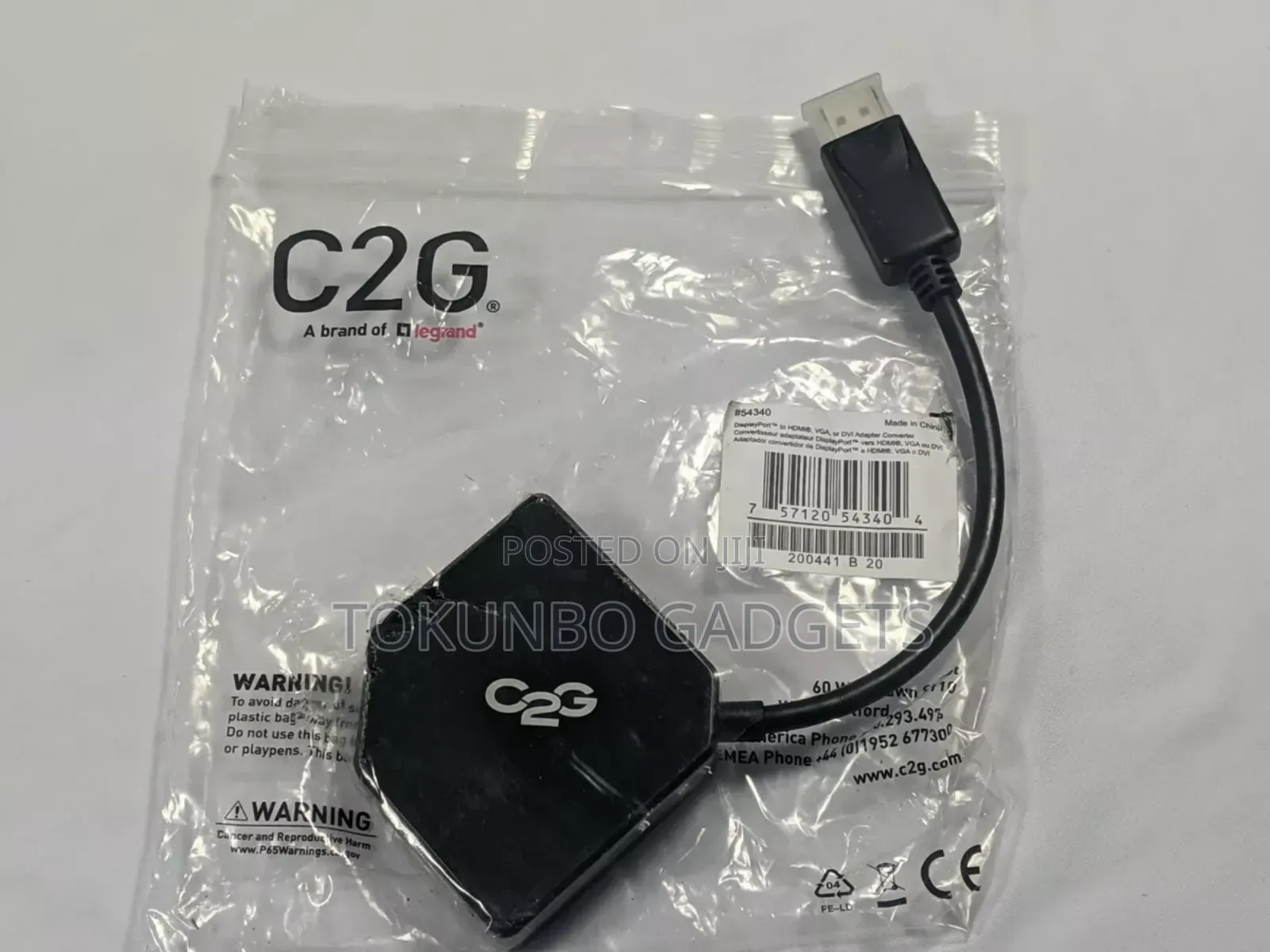 C2g Displayport to Hdmi, Vga, or Dvi Adapter Converter