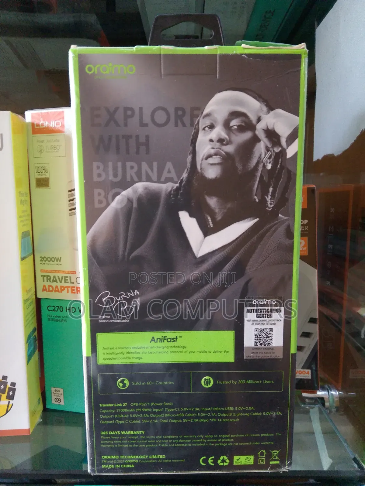 Oraimo 27,000mah Power Bank 12w