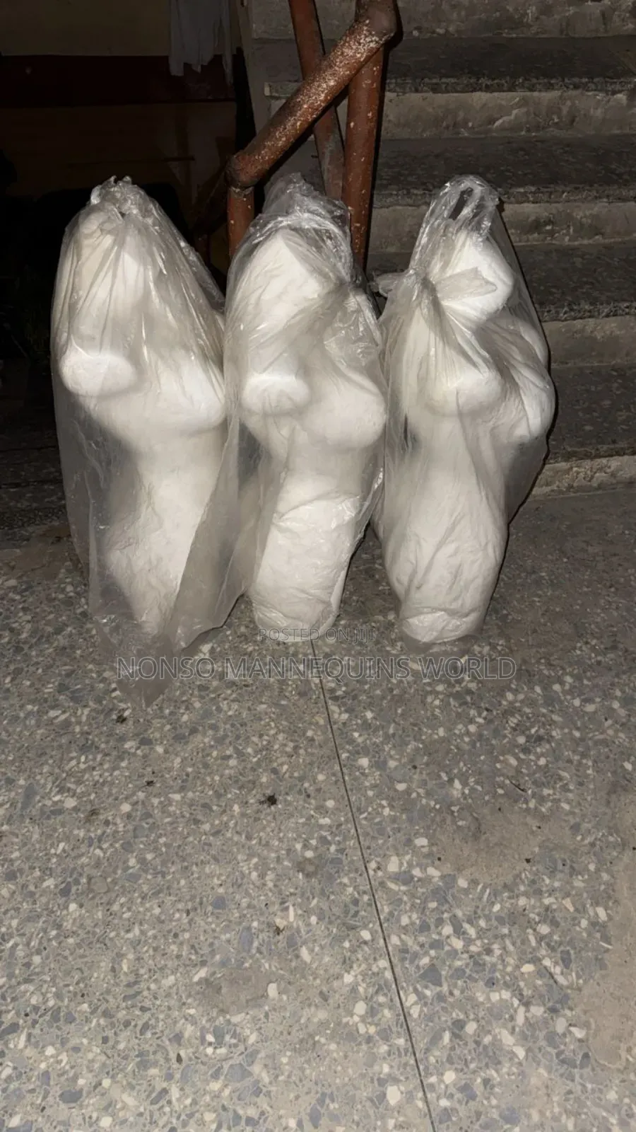 Pant And Bra White Display Half Mannequin