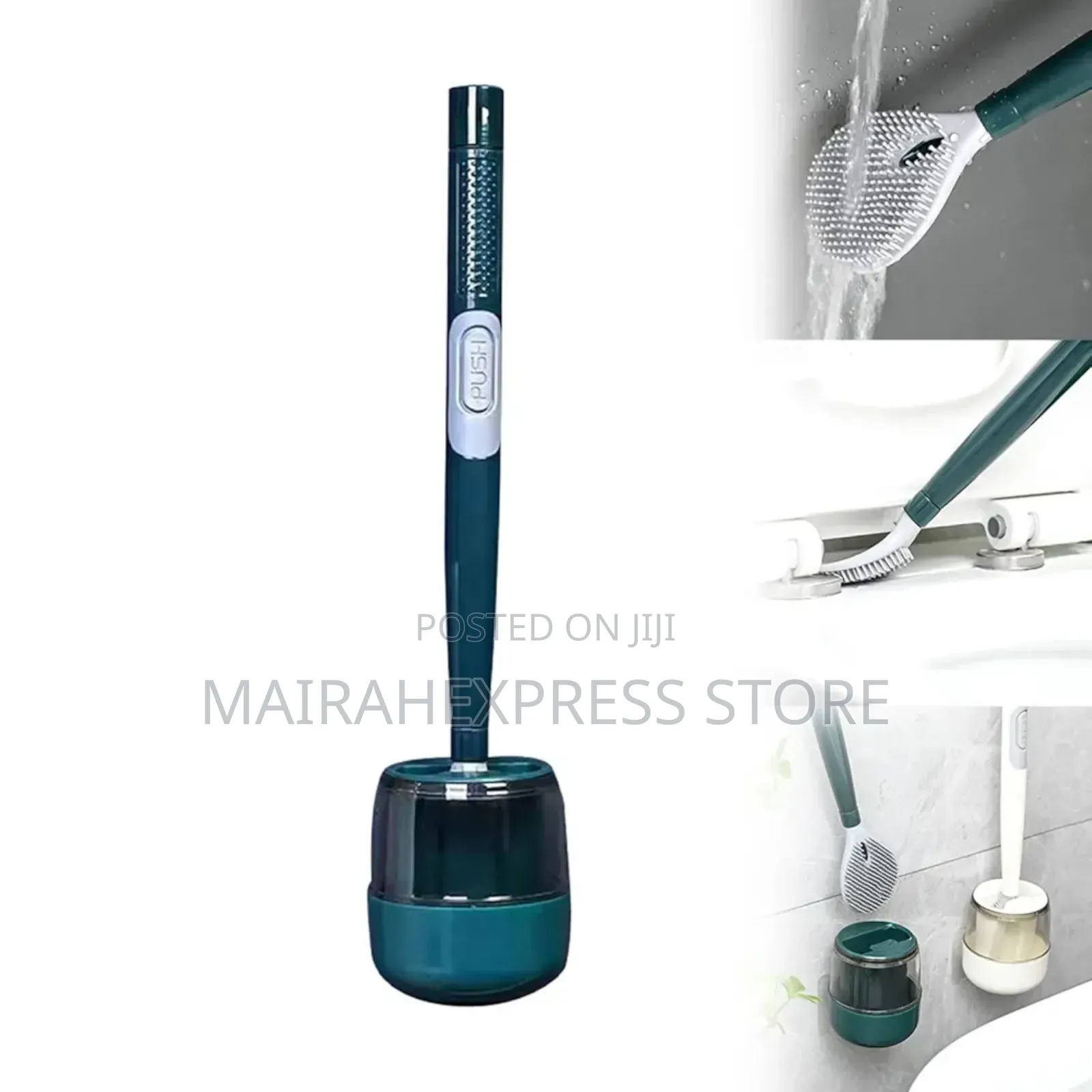 Silicone Toilet Brush With Soap Dispenser (Big Size)