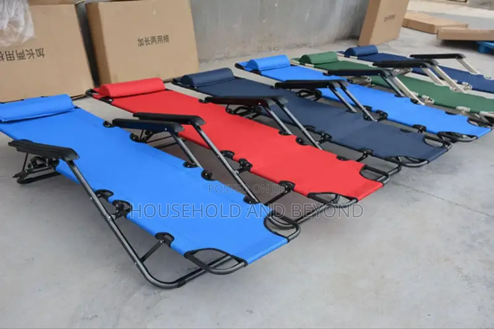 Generic Foldable Reclining Chair Relaxing Chair Camping Bed