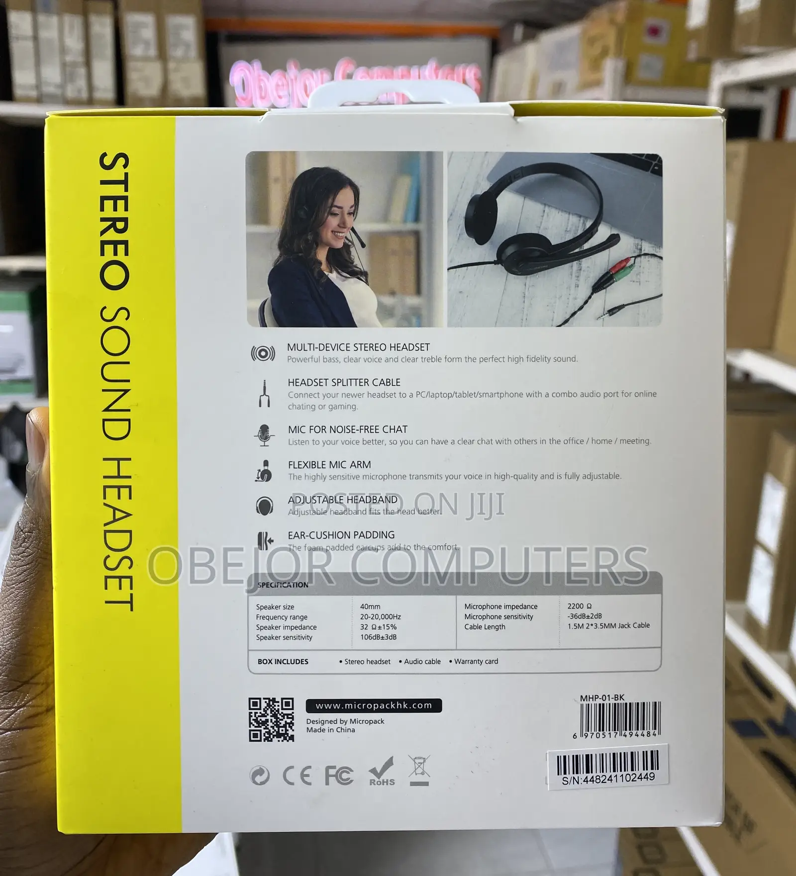 Micropack MHP-01 Stereo Sound Headset
