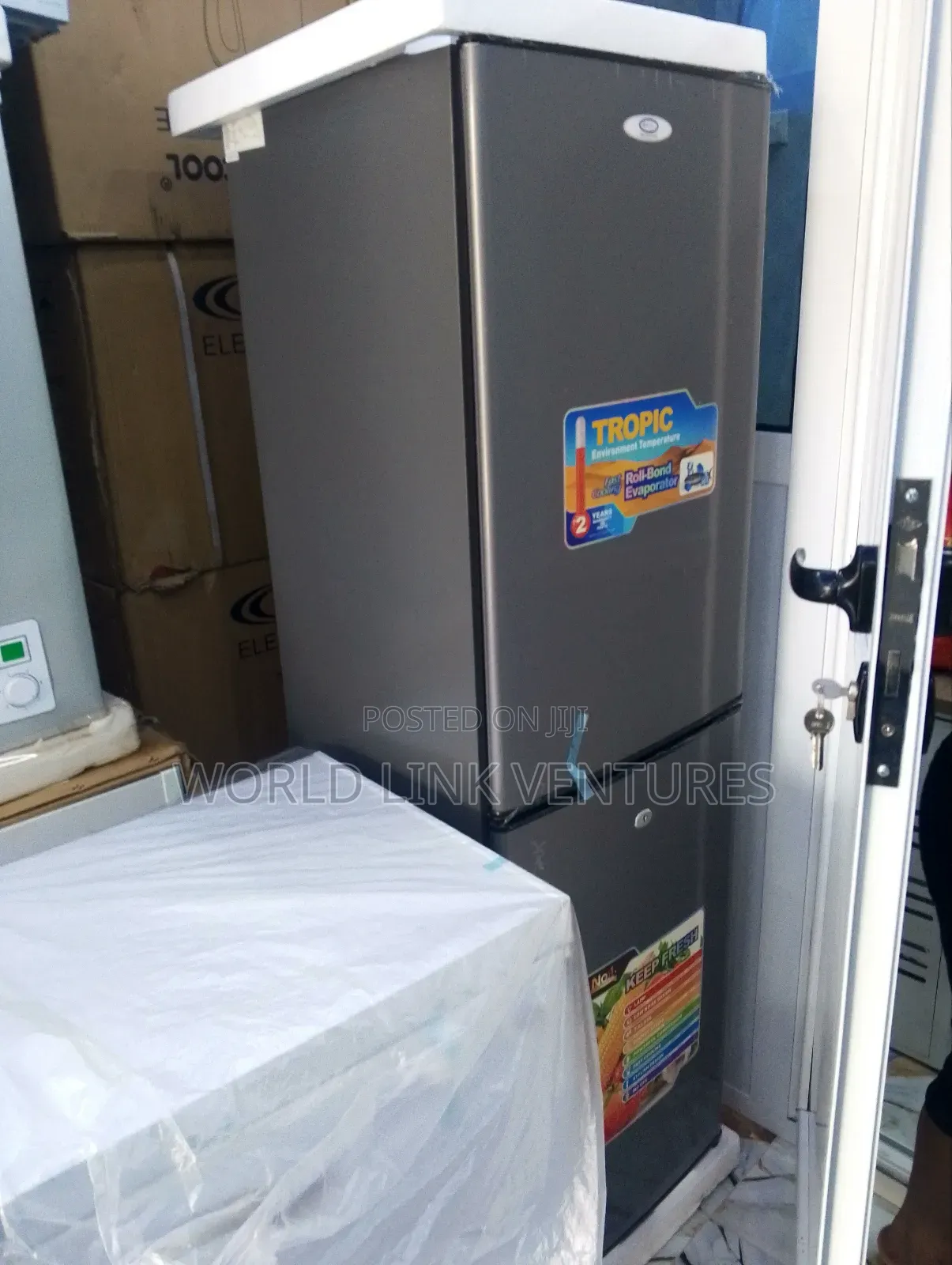 Tekno Cool Standing Double Door Fridge 280liters