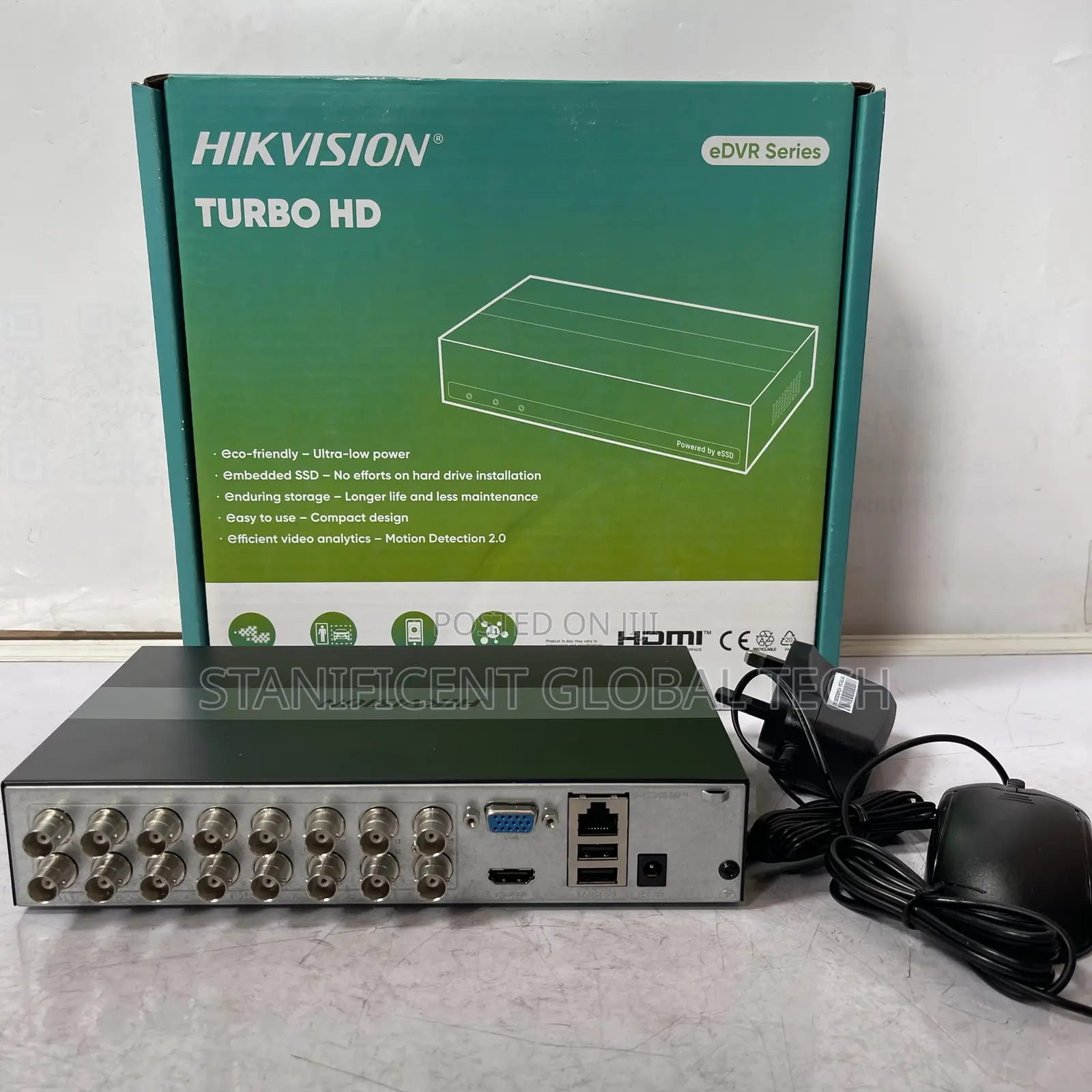 Hikvision 2mp 16ch Audio E-dvr (With Inbuilt 980gb Ssd)