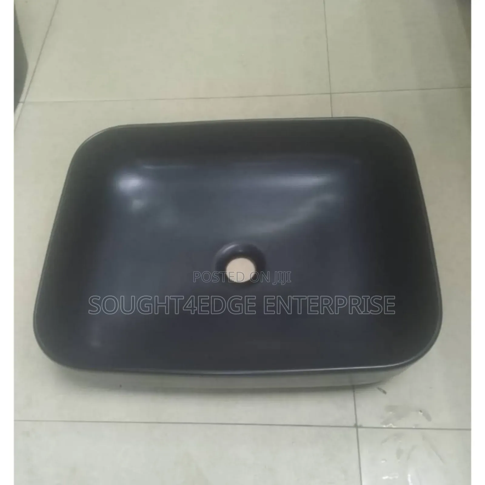 Water Cabinet Basin Top Black