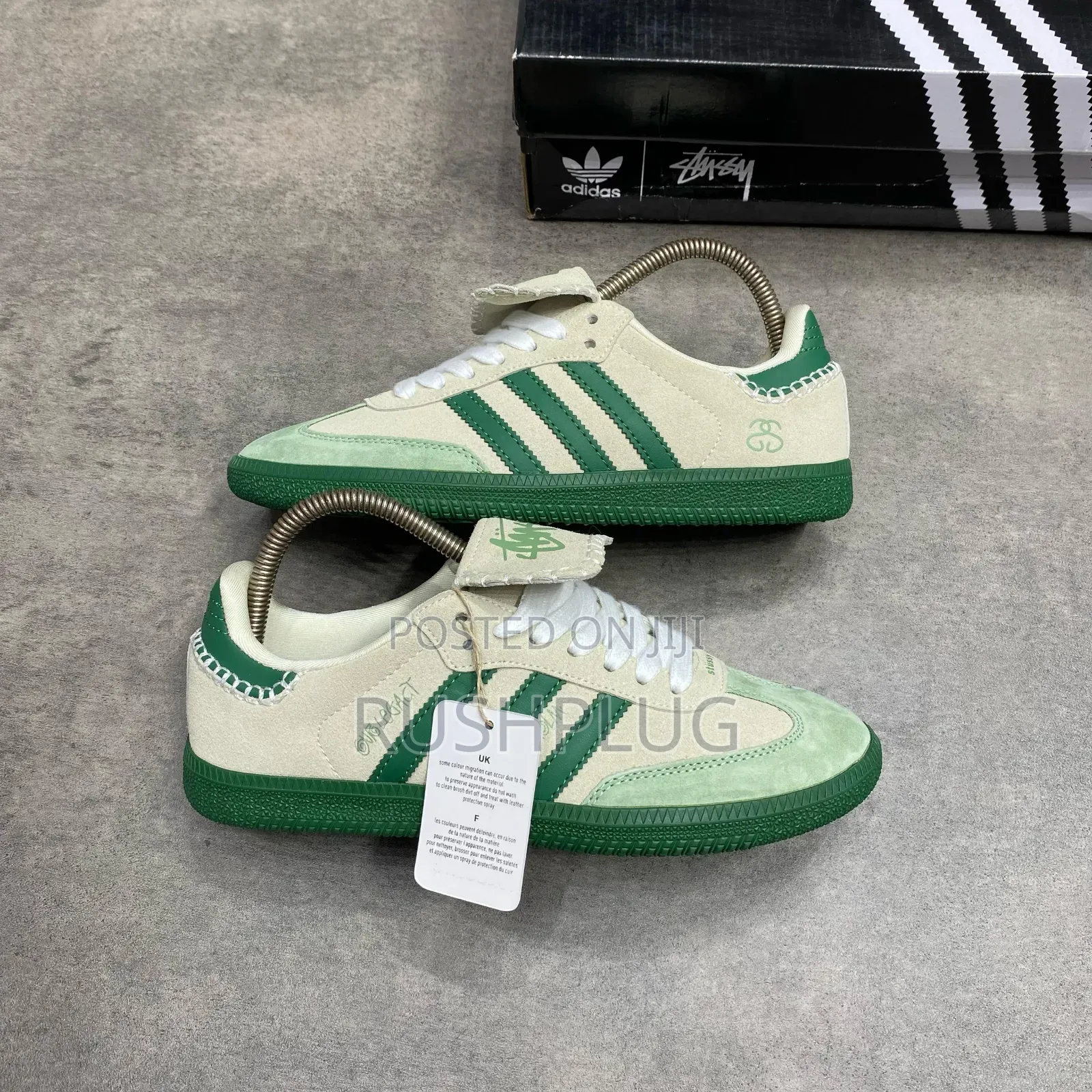 Adidas Samba Originals X Stussy “Green” Sneakers