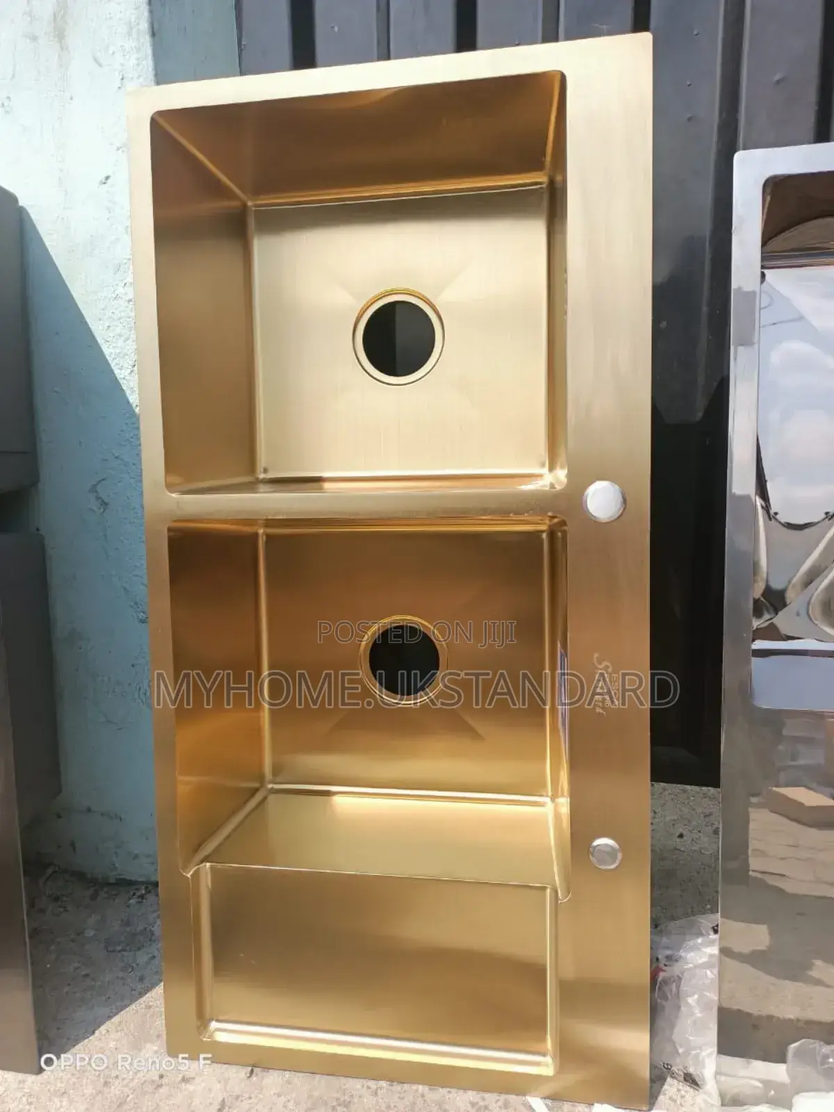 Turkish Double-Bowl Kitchen Sink With Gold
