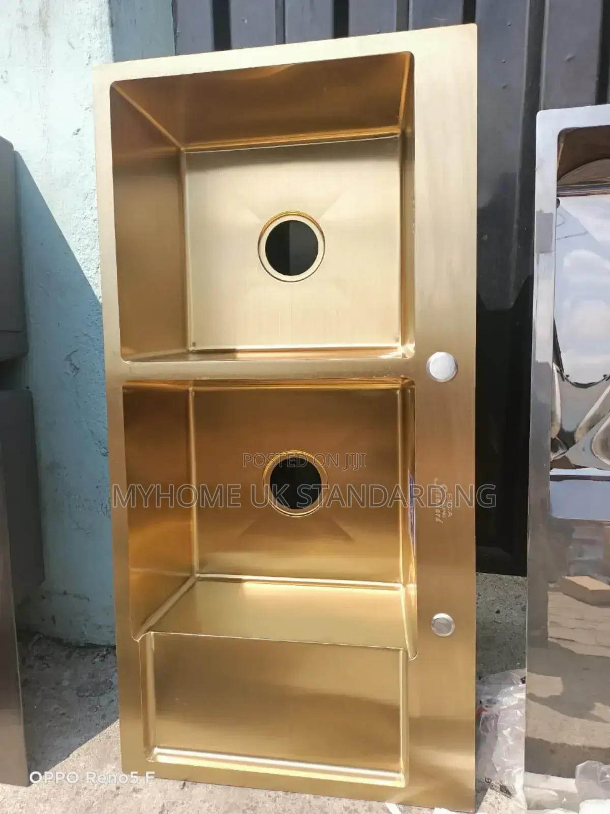 Turkish Double-Bowl Kitchen Sink With Gold