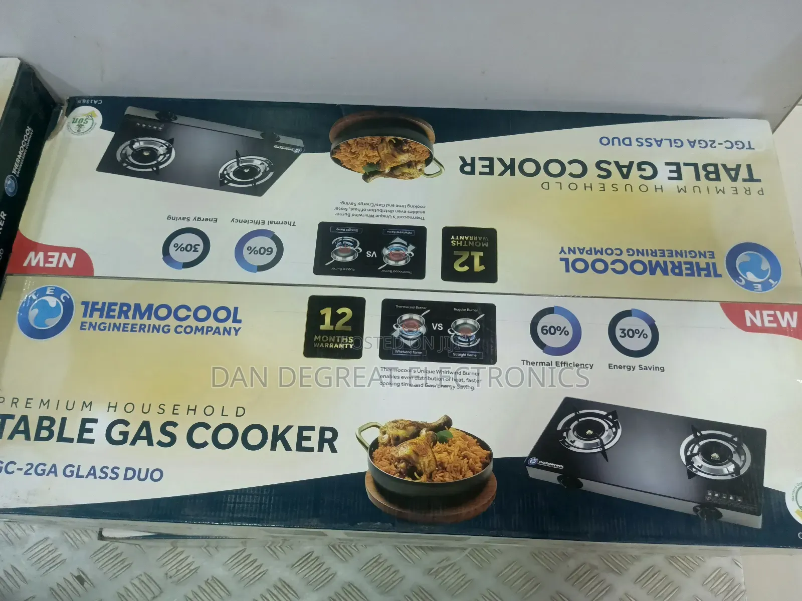 Haier Thermocool Tec 2 Burner Glass Top Table Cooker