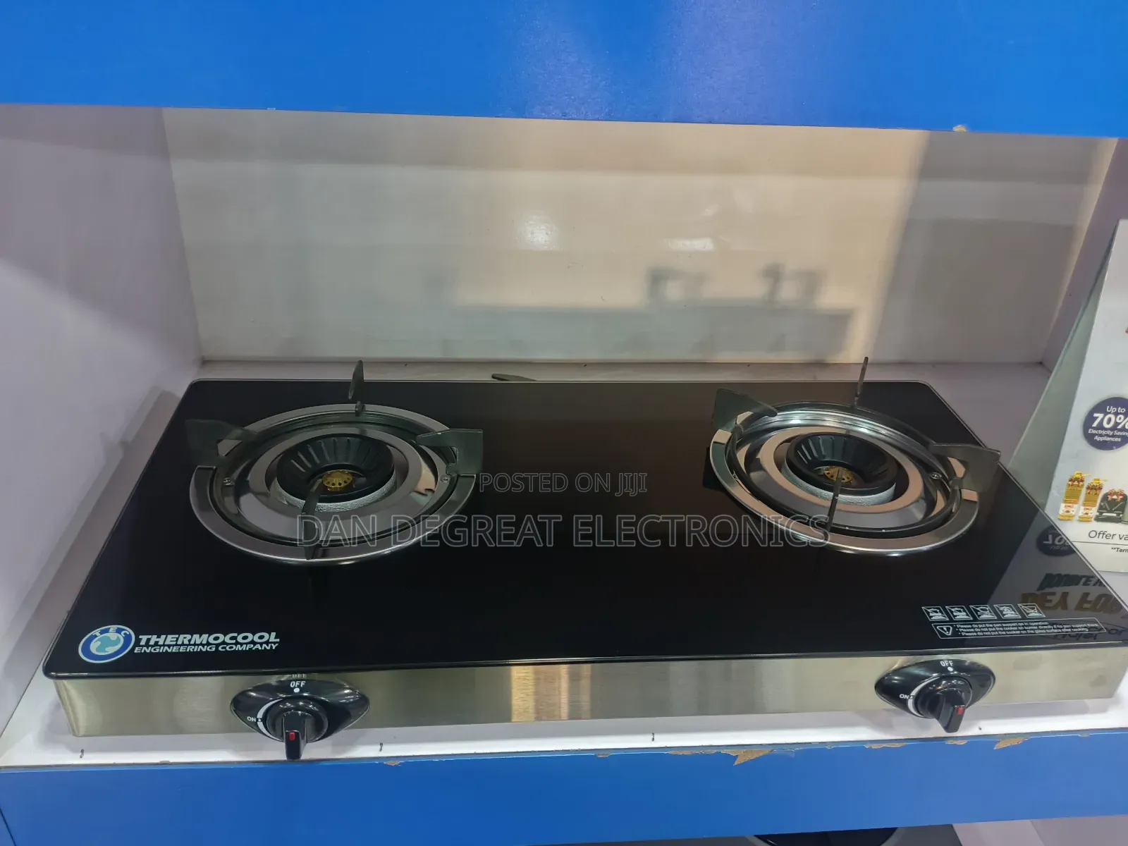 Haier Thermocool Tec 2 Burner Glass Top Table Cooker