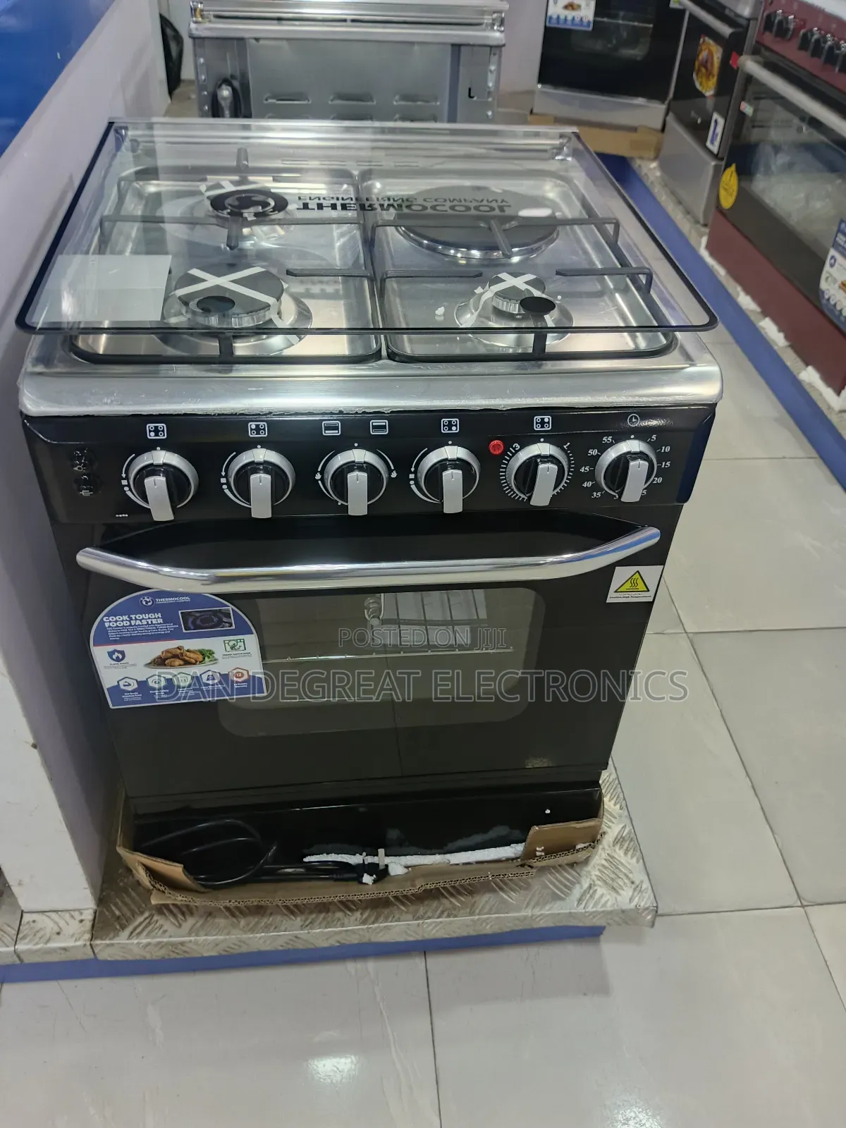 Haier Thermocool 60*60cm 3 Gas1 Electric Standinggas Cooker