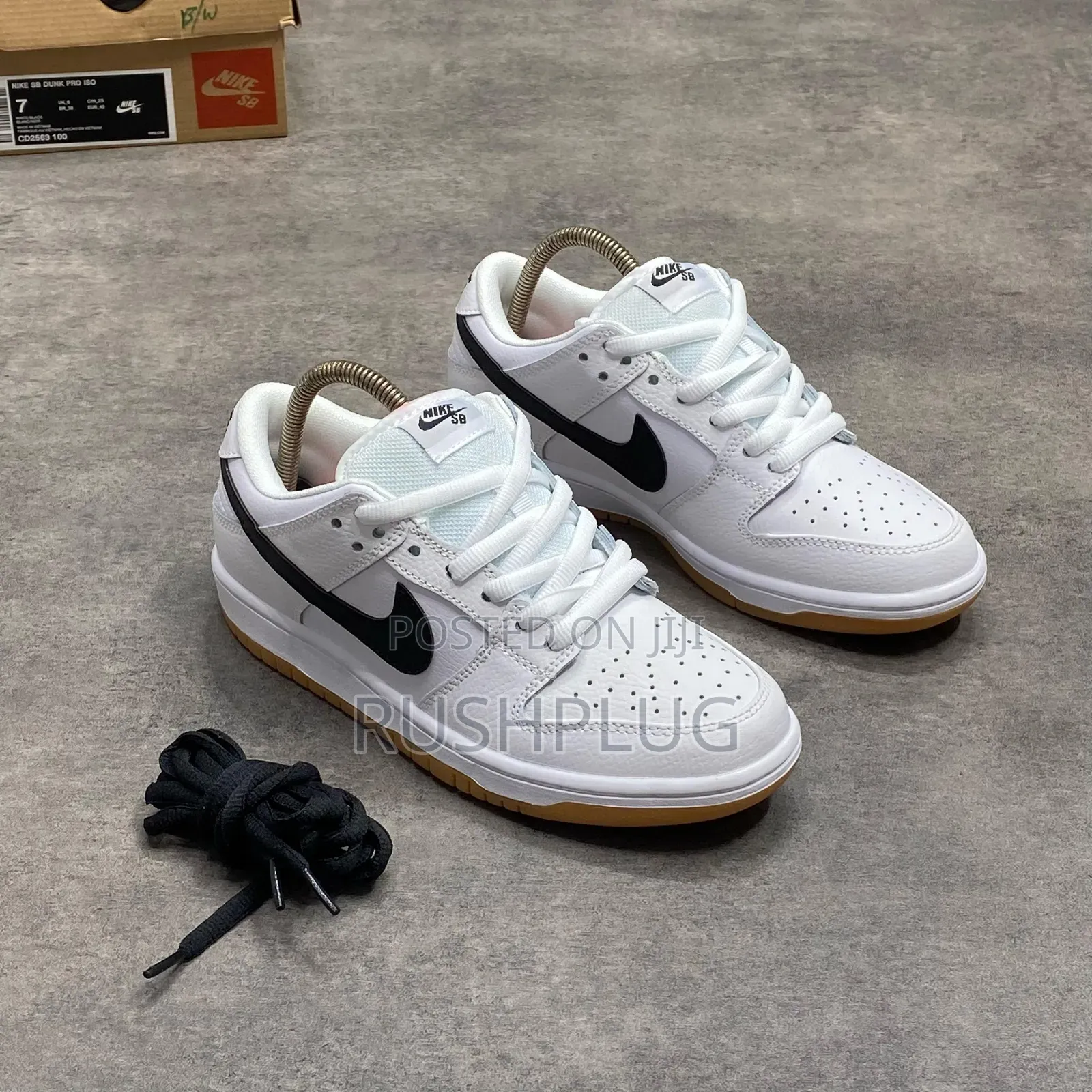Nike Sb Dunk Low Pro Iso “Orange Label” White Black Sneakers