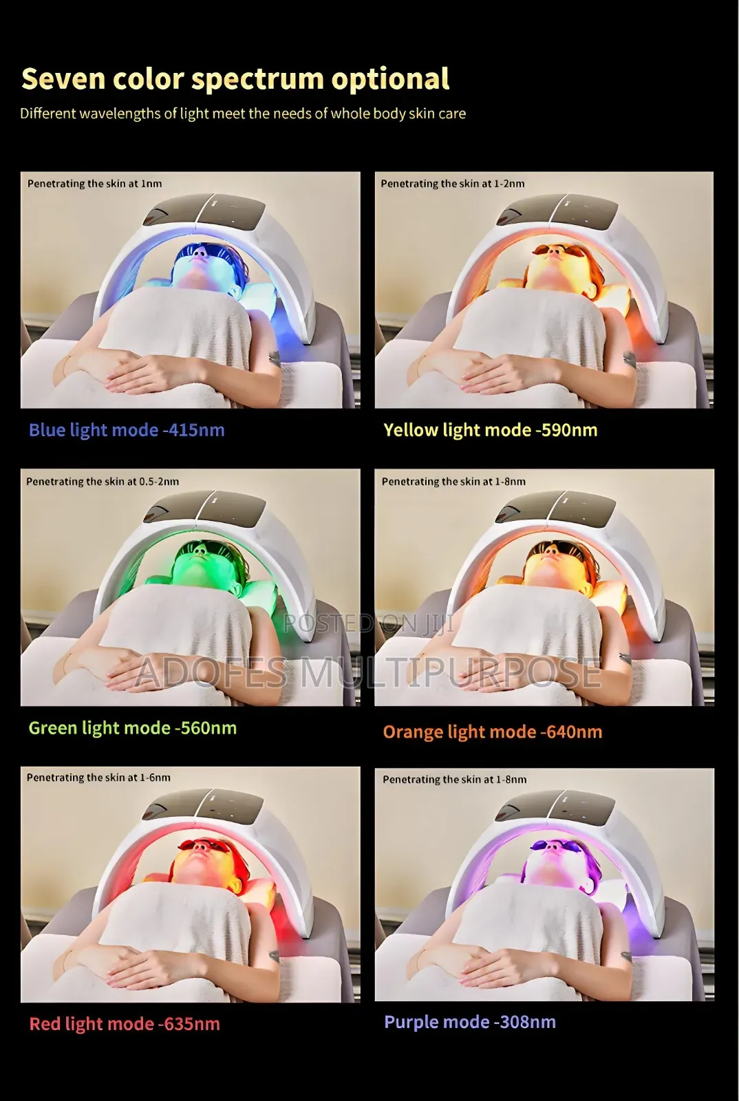 Quantum Led Light Body Therapy Healing Machine