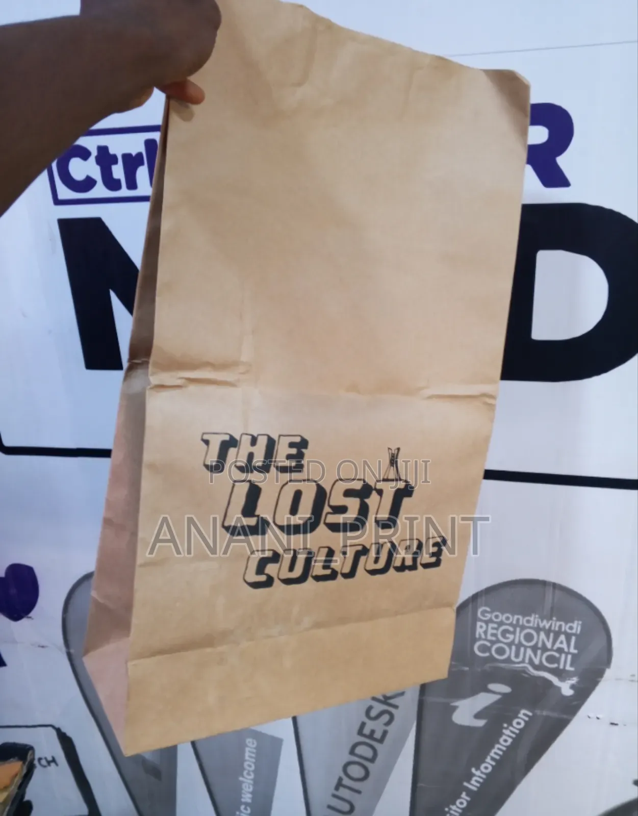 Custom Brown Craft Paper Bags Printing