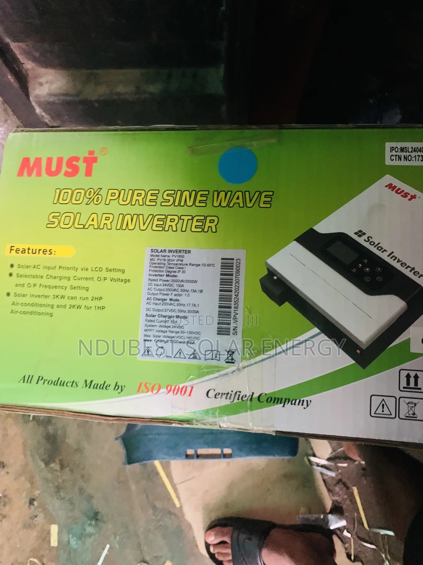 3.5kva 24v Hybrid Must Inverter