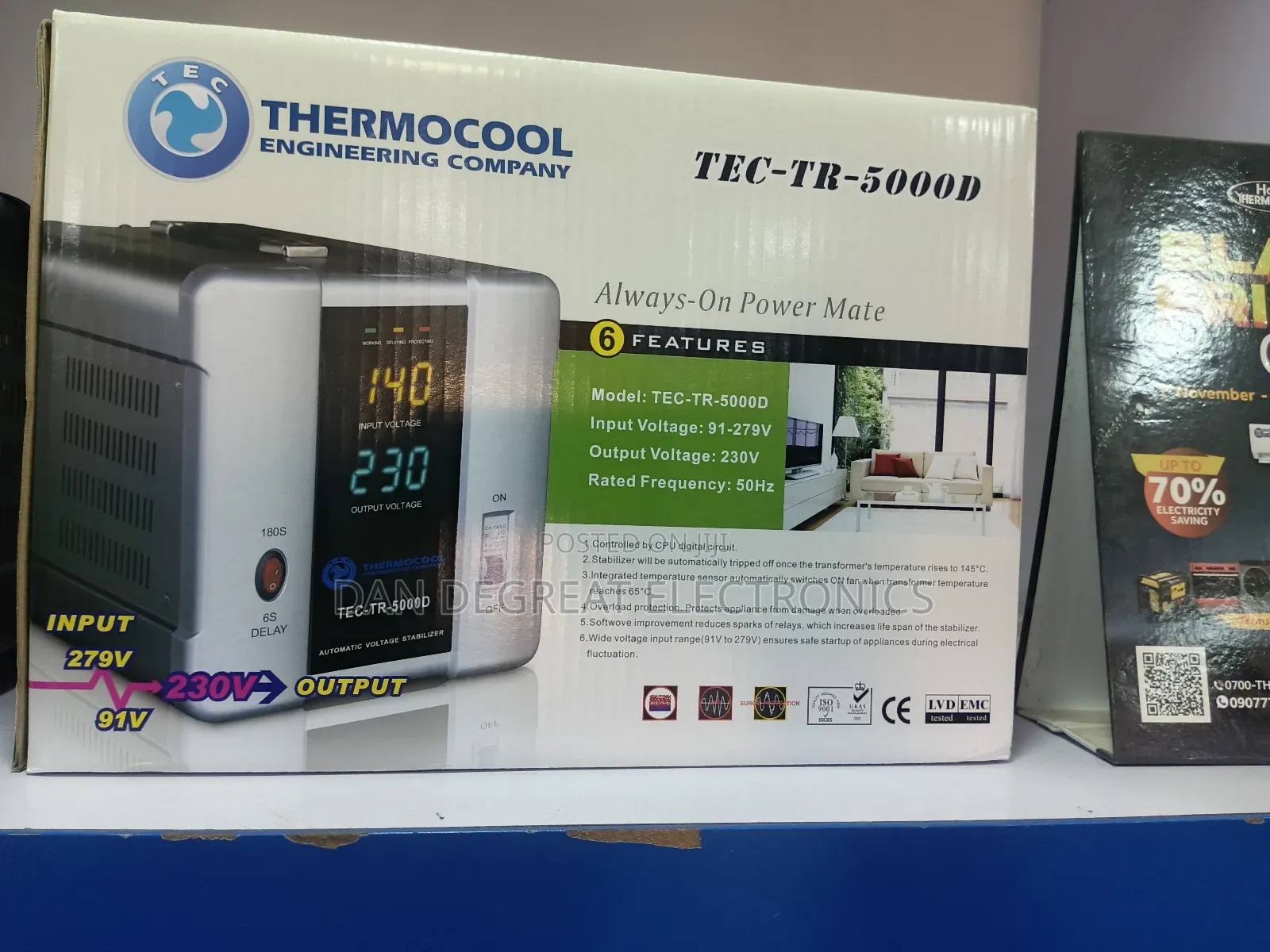Haier Thermocool Tec 5000 Watts Digital Stabilizer