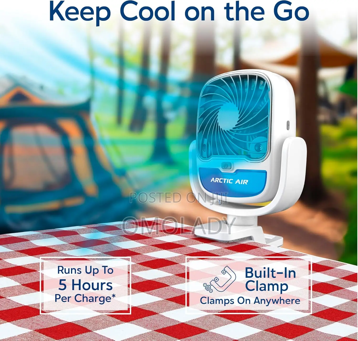 Arctic Cool Clamp Evaporation Air Cooler