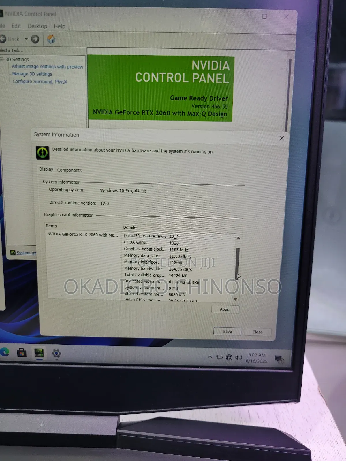 Laptop HP Pavilion Gaming Laptop 15-Dk2xxx 16GB Intel Core I7 SSD 512GB