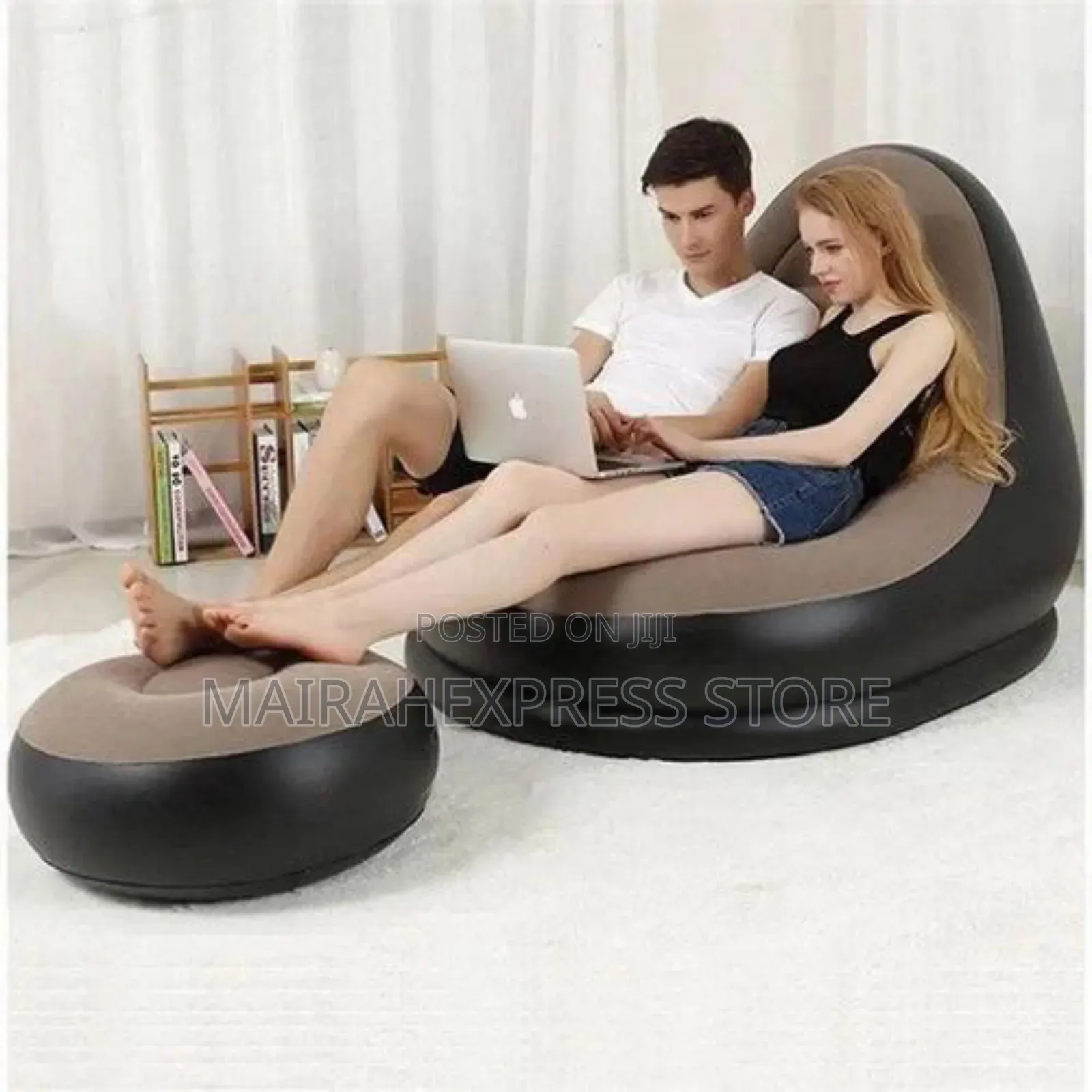 Inflatable Sofa With Foot Rest