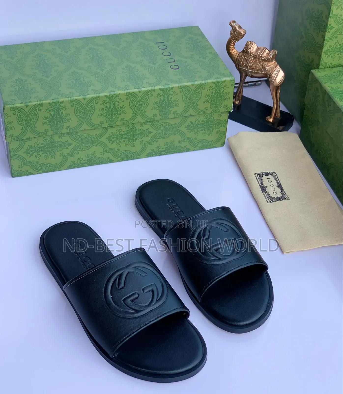 Gucci Slides Leather Slippers