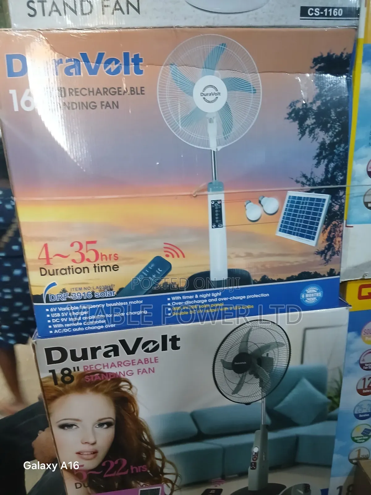 16 Inches Dura Volt Solar Fan Very High Performance
